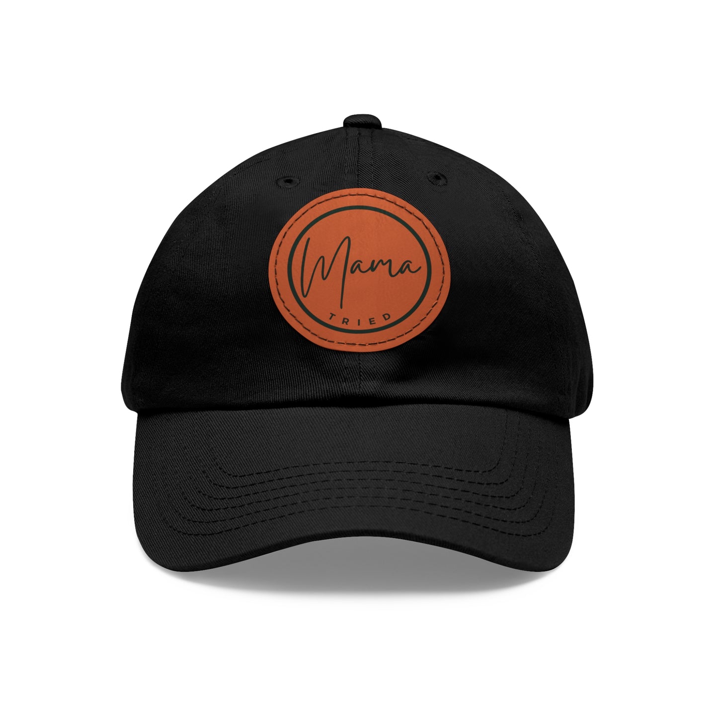 Mama Tried Hat with Leather Patch (Round)