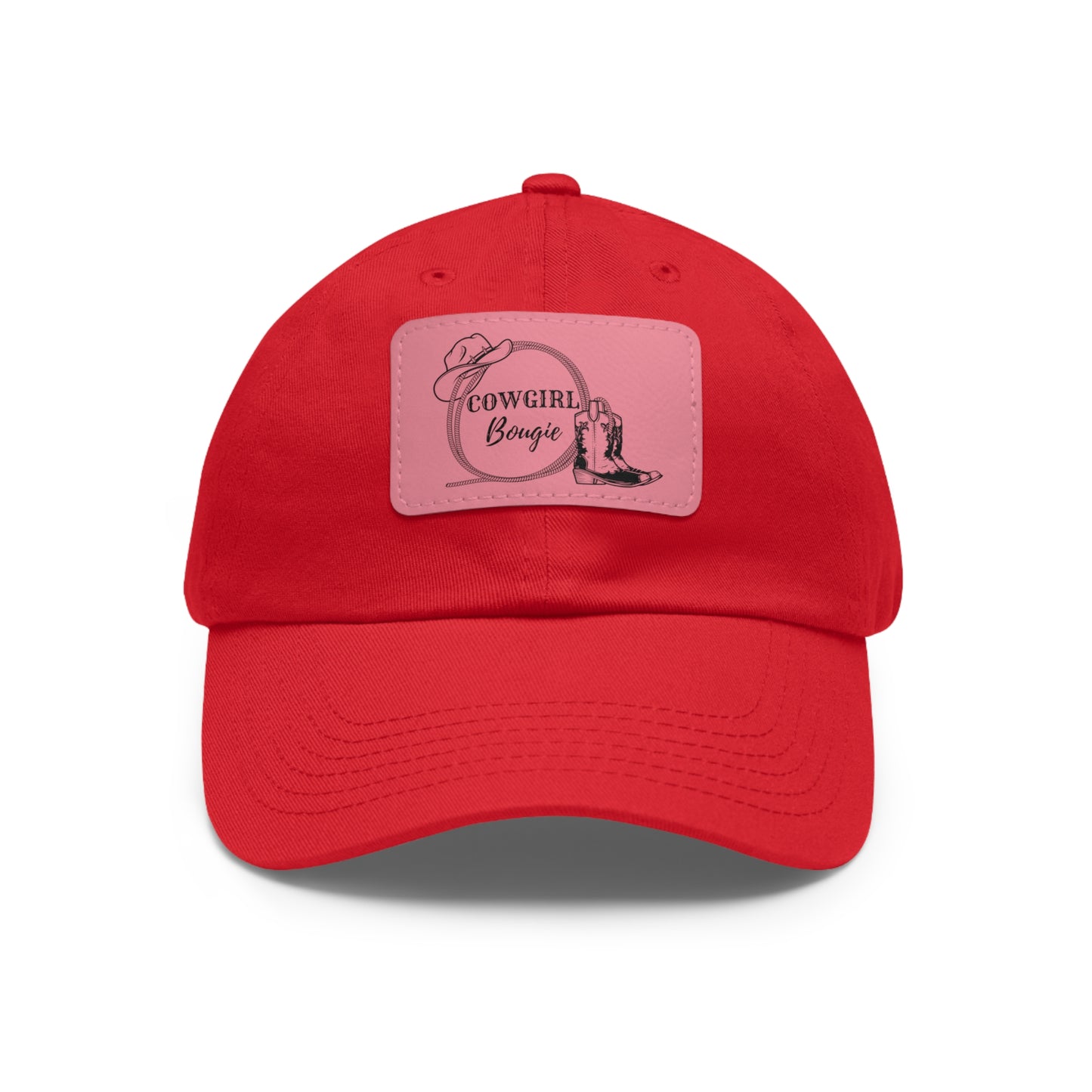 Cowgirl Bougie Hat with Leather Patch (Rectangle)