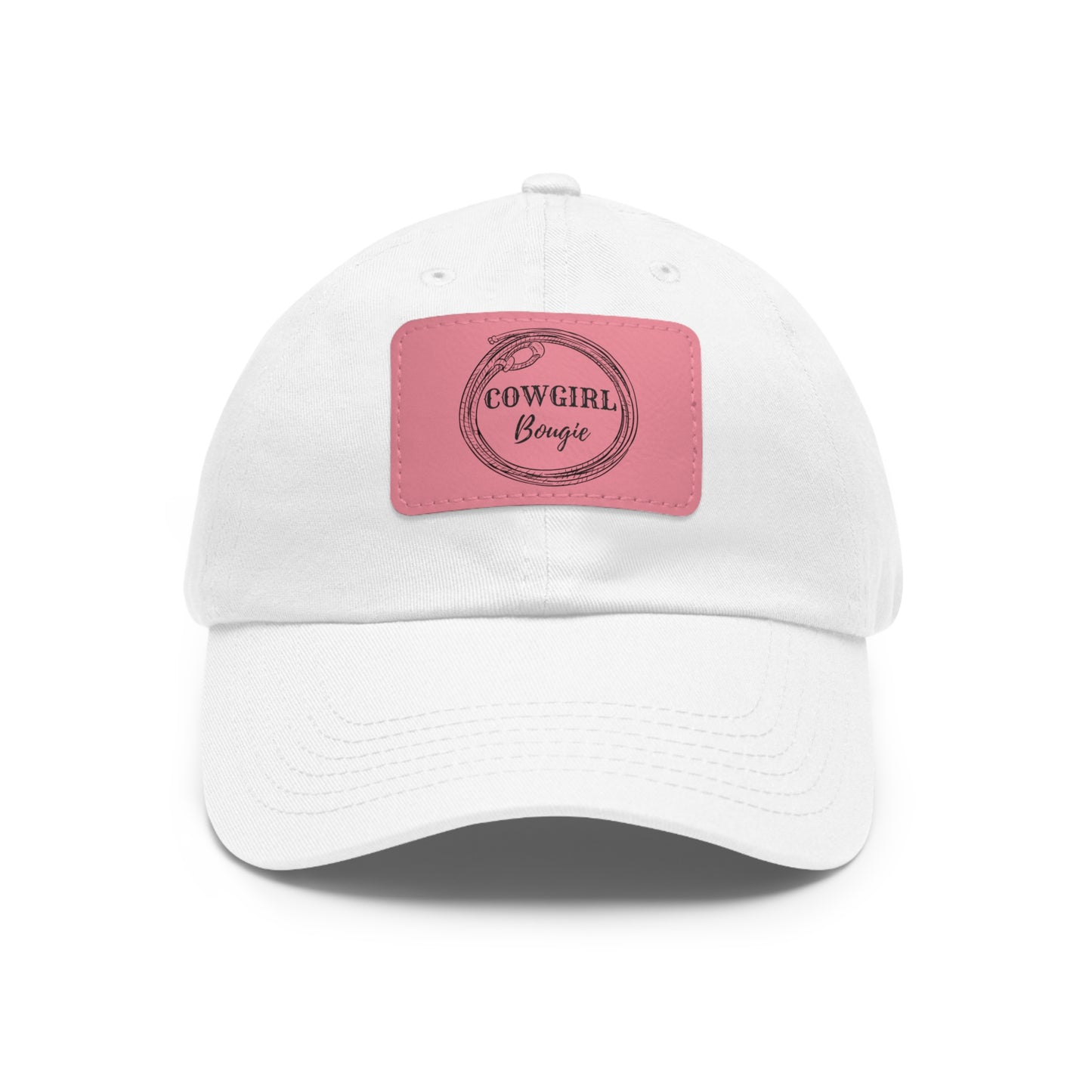 Cowgirl Bougie Lasso Logo Hat with Leather Patch (Rectangle)
