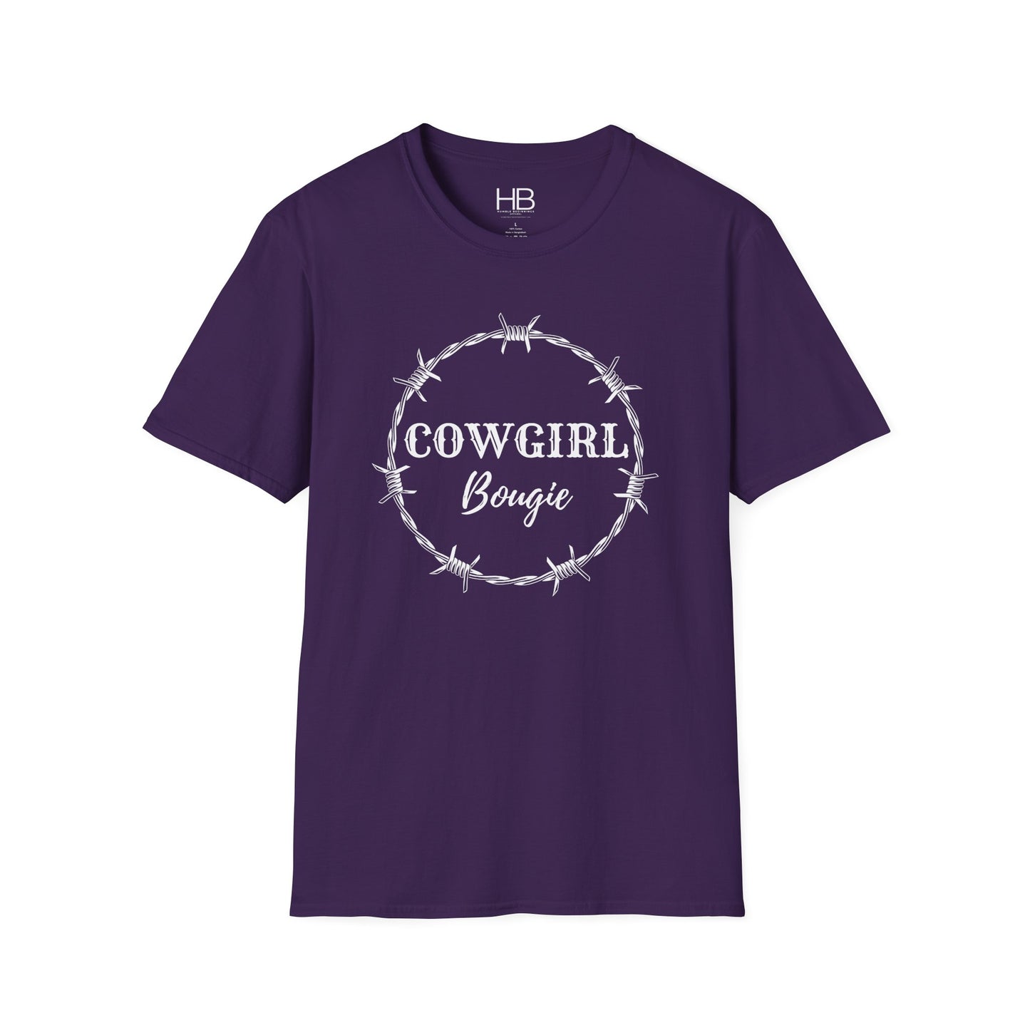 Cowgirl Bougie Barbed Wire Circle Unisex Softstyle T-Shirt