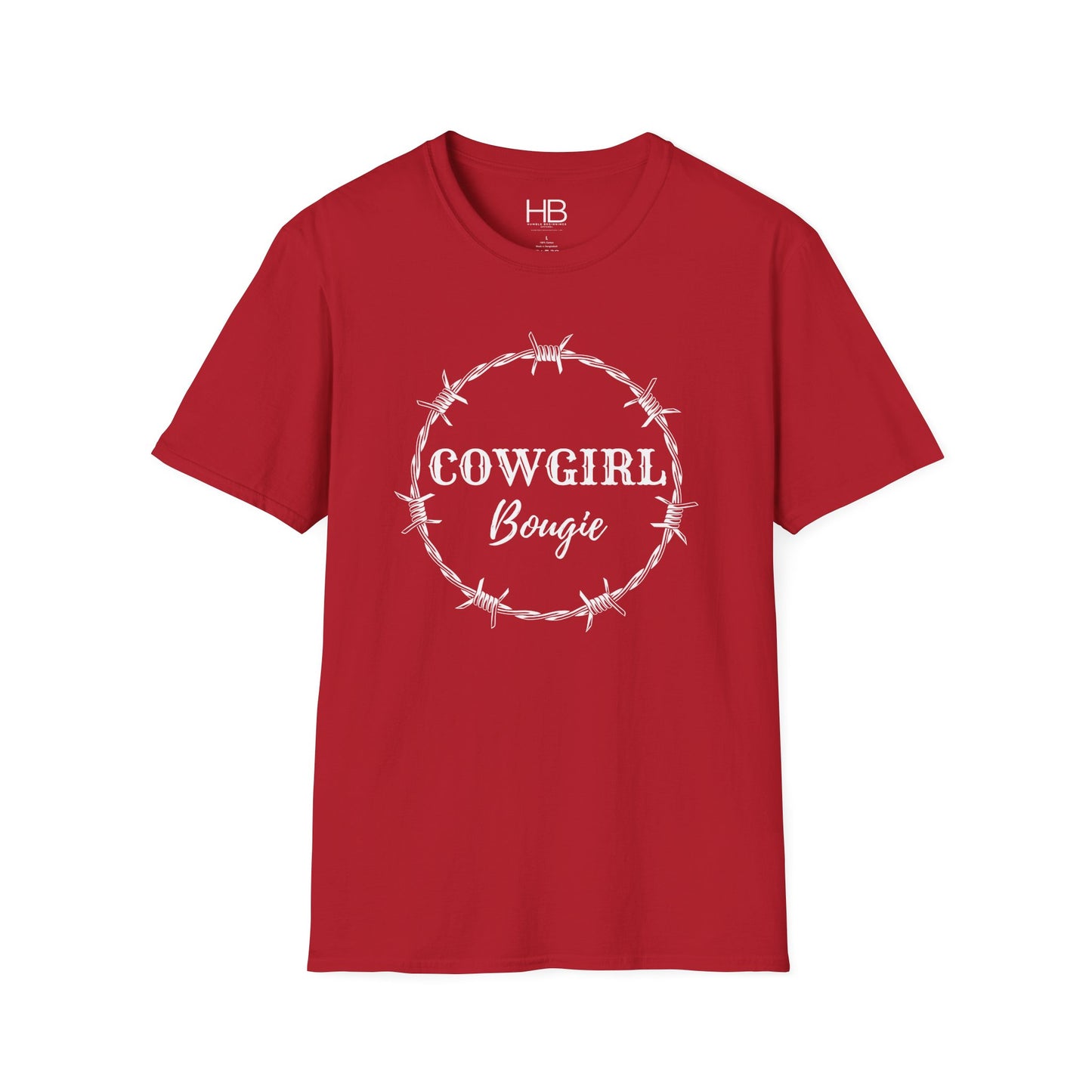 Cowgirl Bougie Barbed Wire Circle Unisex Softstyle T-Shirt