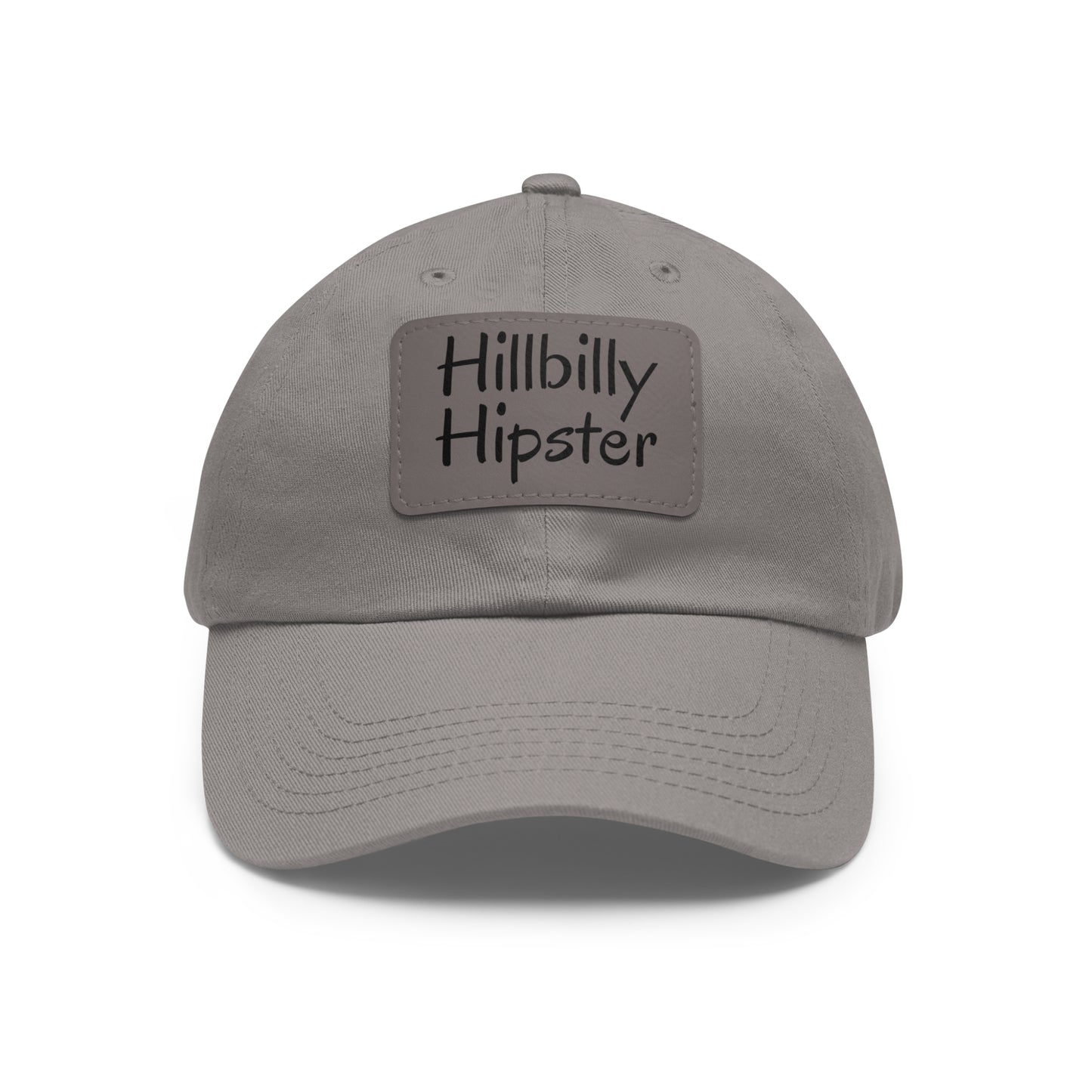 Hillbilly Hipster Hat with Leather Patch (Rectangle)