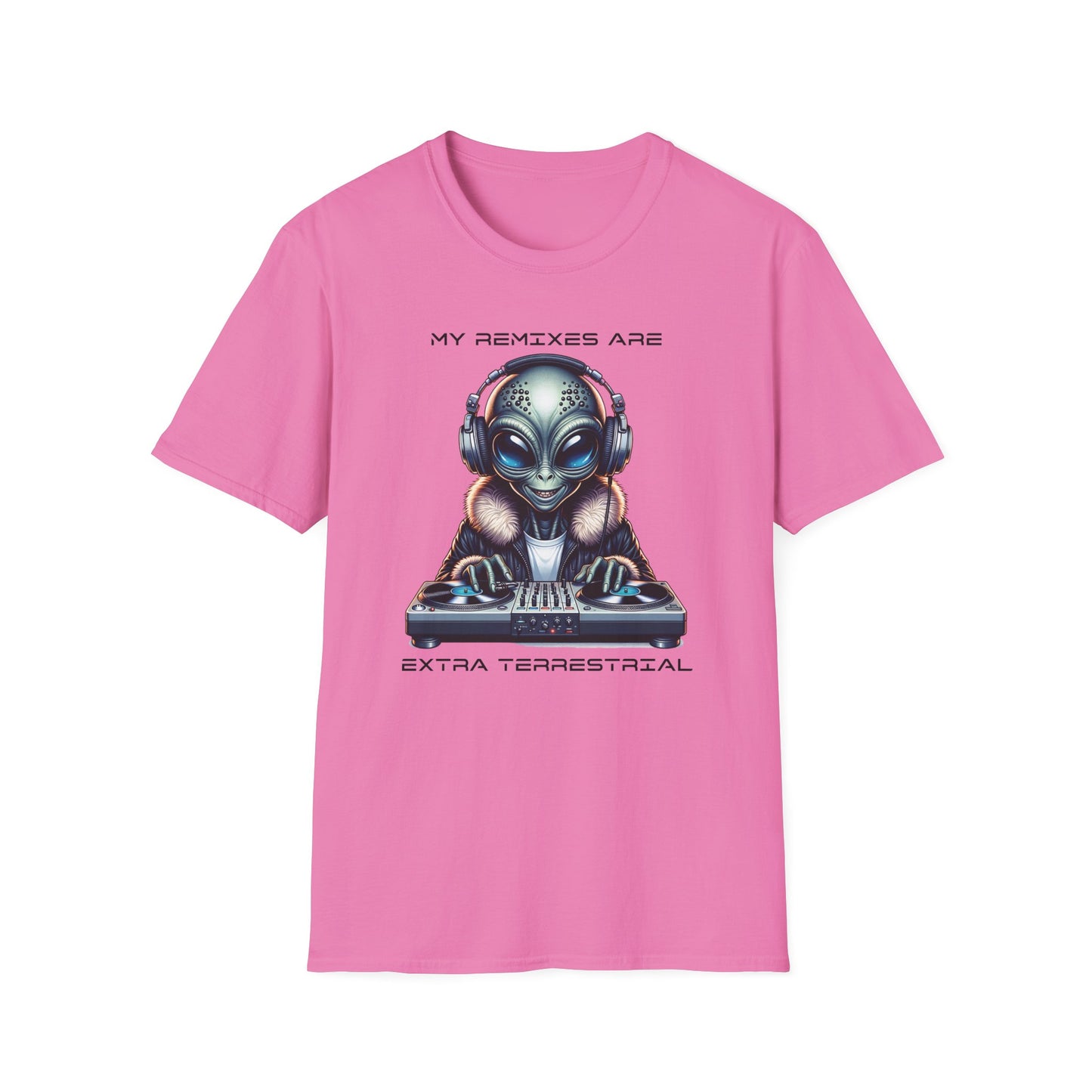 Alien DJ Unisex Softstyle T-Shirt