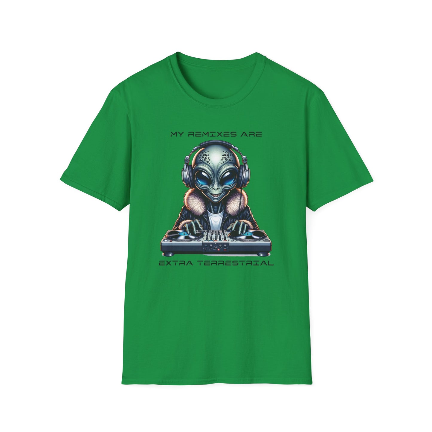 Alien DJ Unisex Softstyle T-Shirt