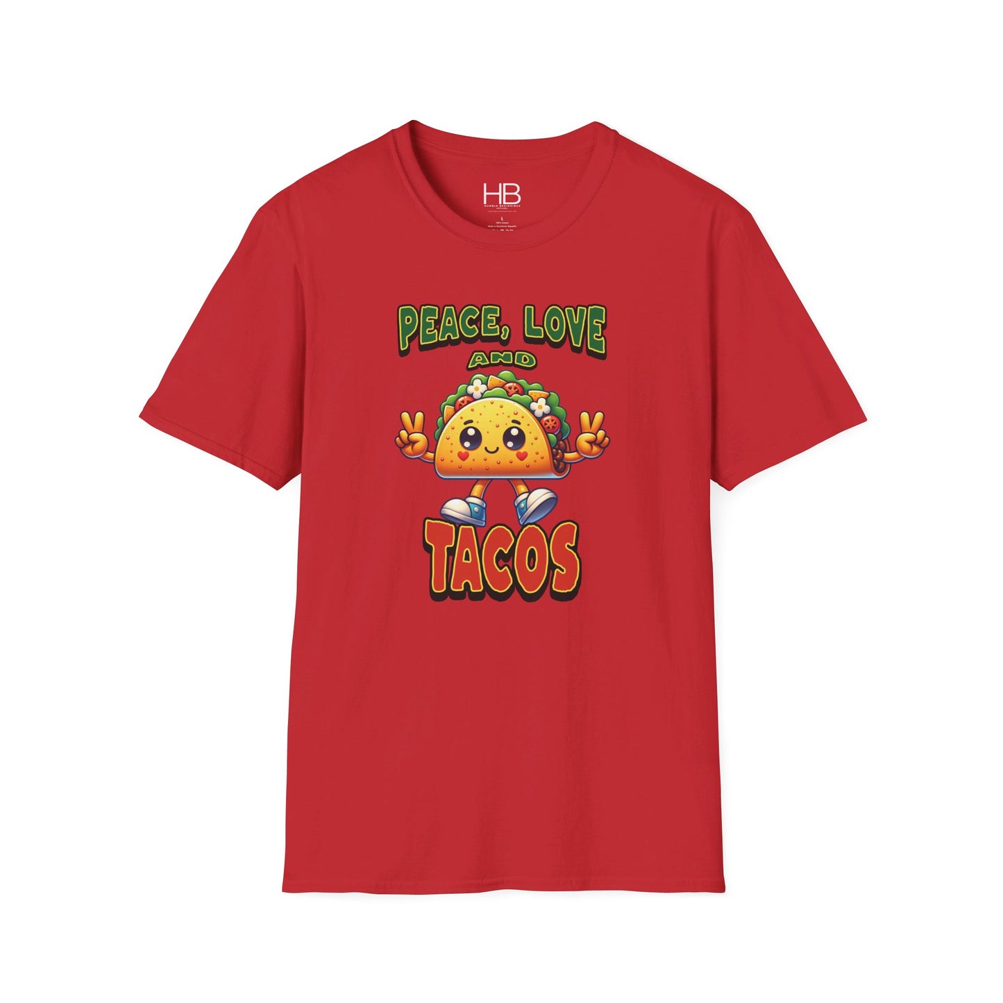 Peace Love and Tacos Unisex Softstyle T-Shirt