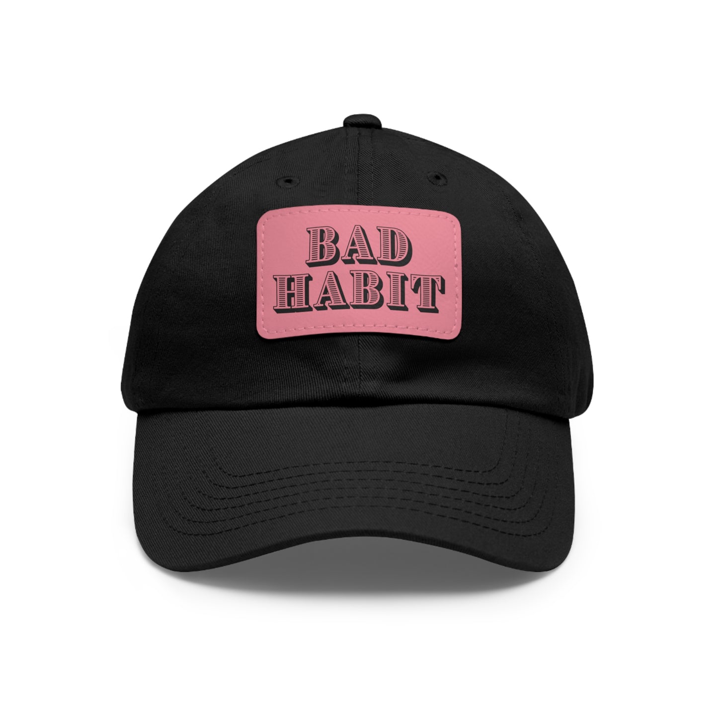 Bad Habit Hat with Leather Patch (Rectangle)
