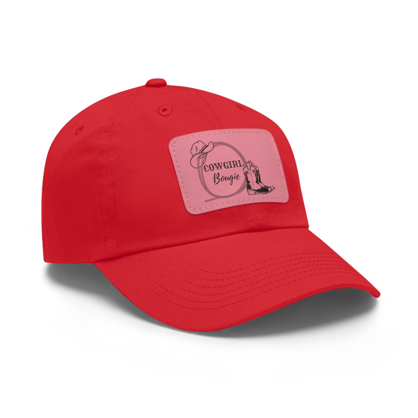 Cowgirl Bougie Hat with Leather Patch (Rectangle)