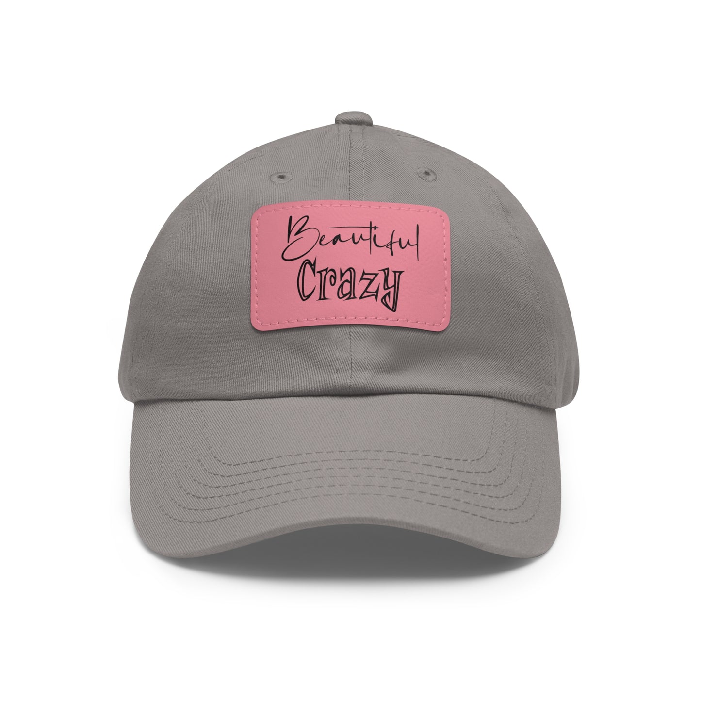 Beautiful Crazy Hat with Leather Patch (Rectangle)