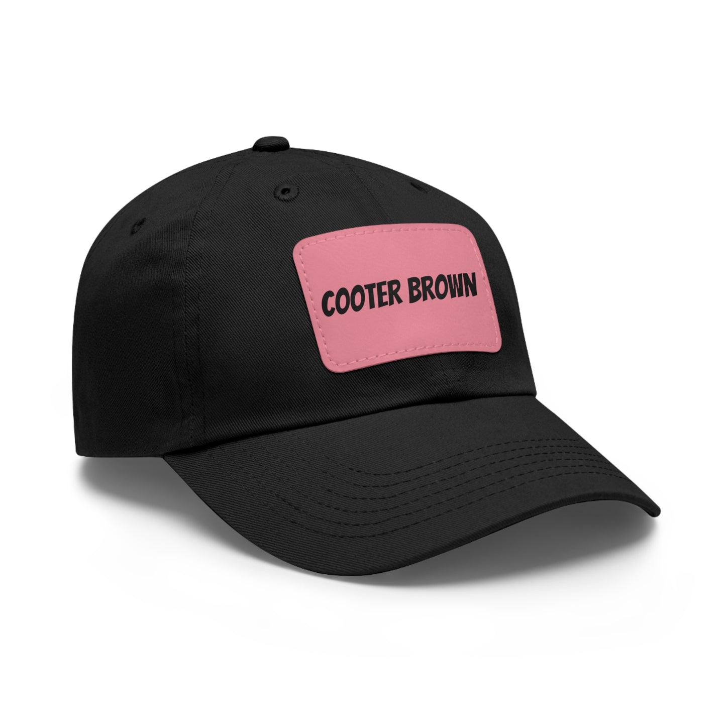 Cooter Brown Hat with Leather Patch (Rectangle)
