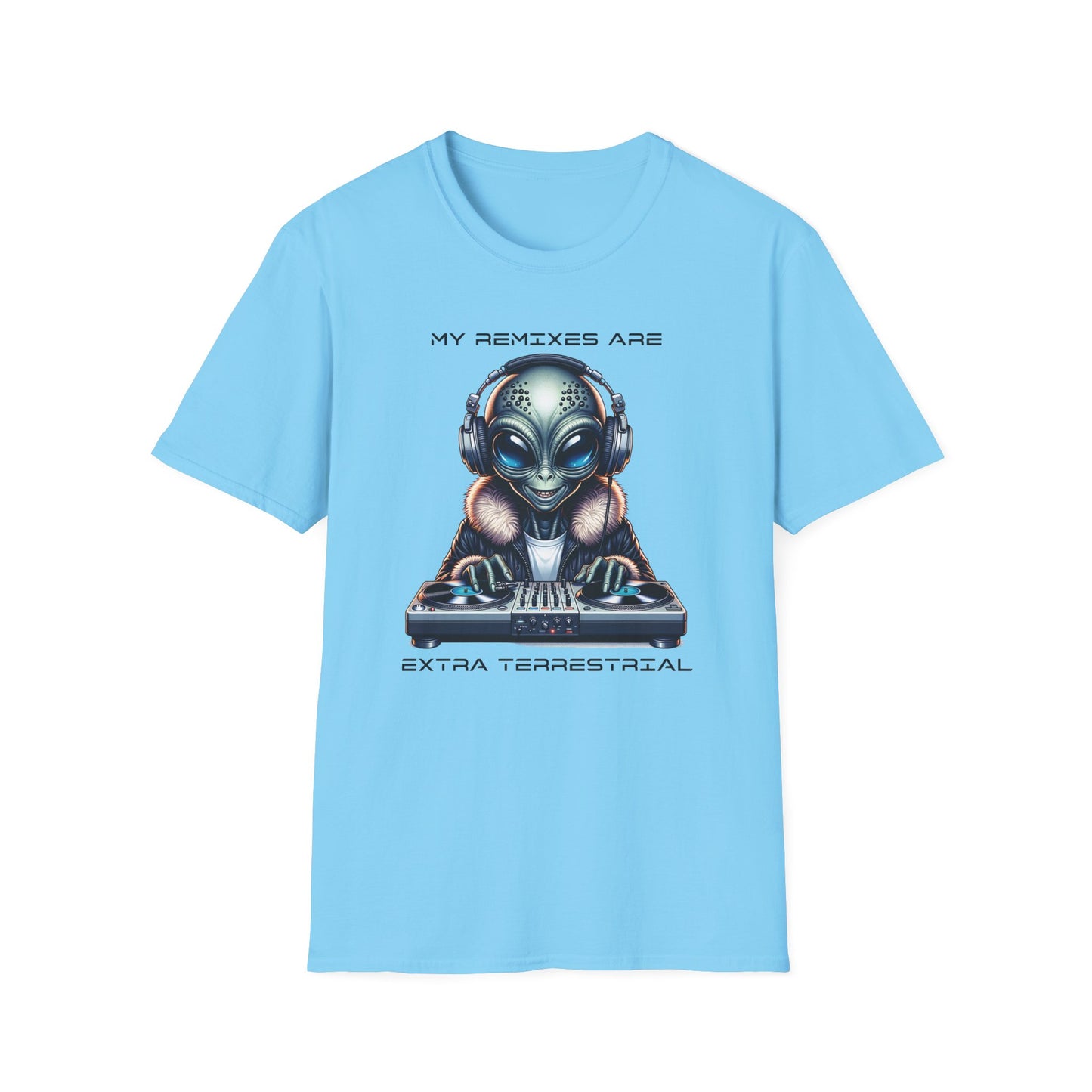 Alien DJ Unisex Softstyle T-Shirt