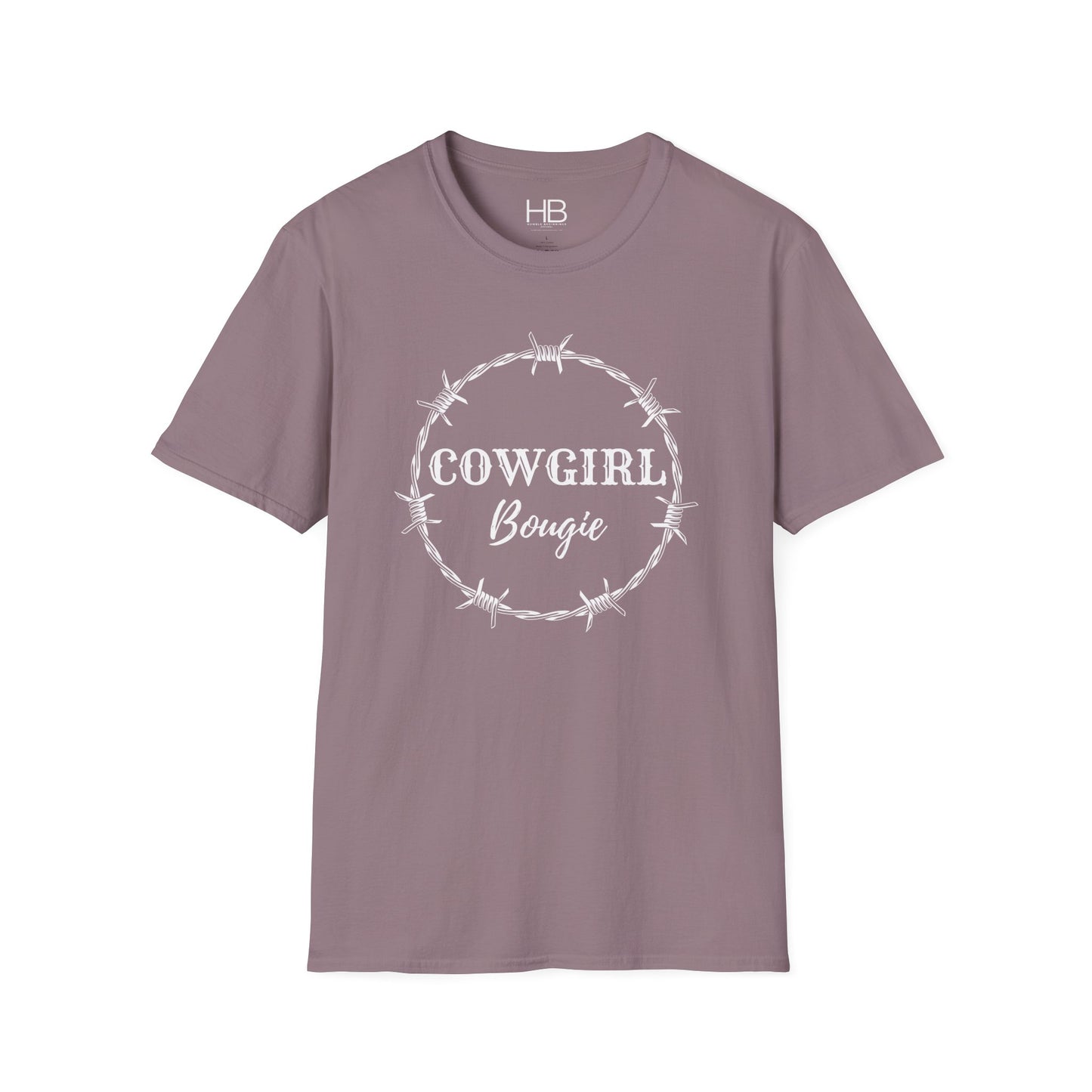 Cowgirl Bougie Barbed Wire Circle Unisex Softstyle T-Shirt