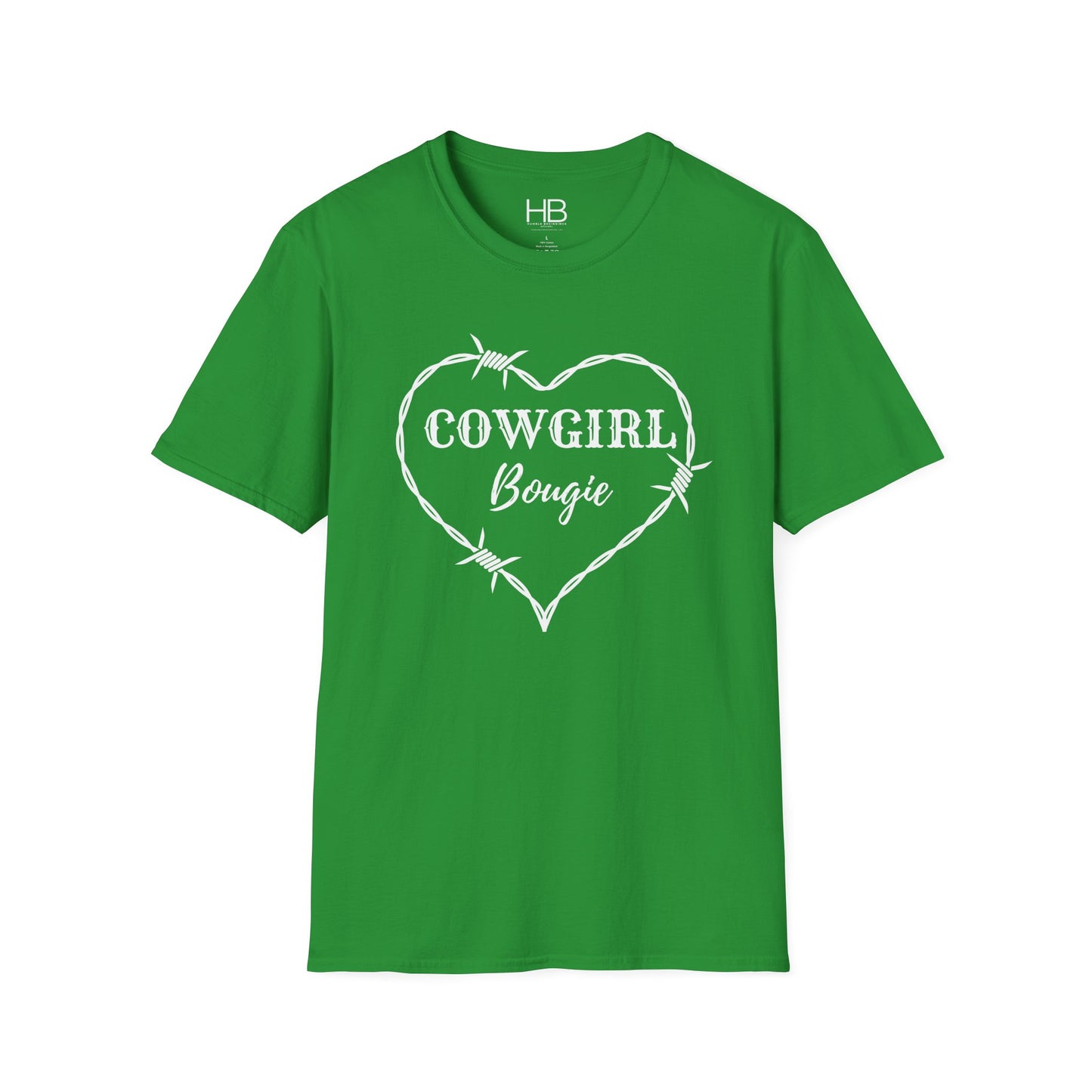 Cowgirl Bougie Barbed Wire Heart Unisex Softstyle T-Shirt