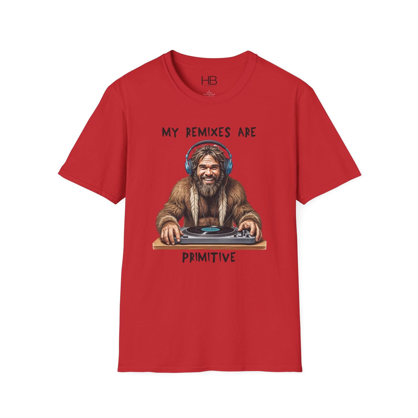 Caveman DJ Unisex Softstyle T-Shirt