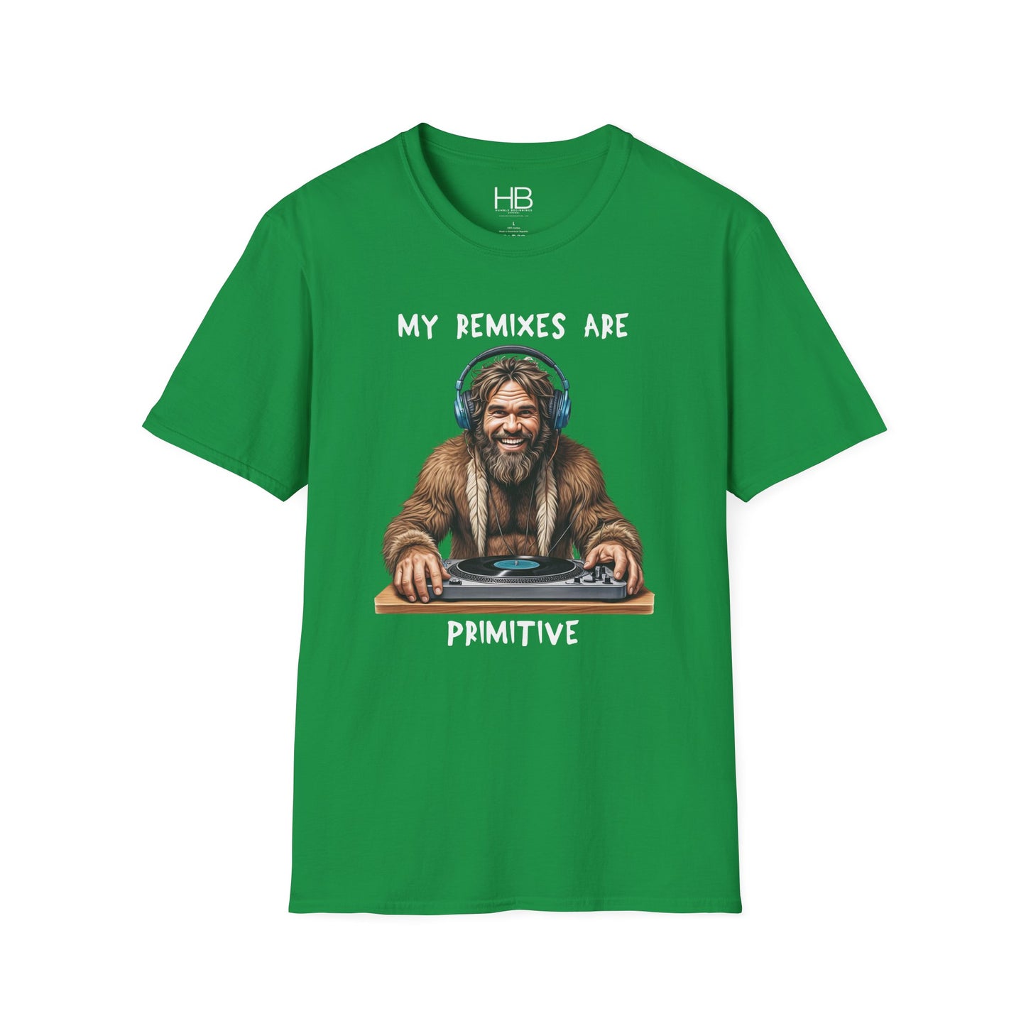 Caveman DJ Unisex Softstyle T-Shirt
