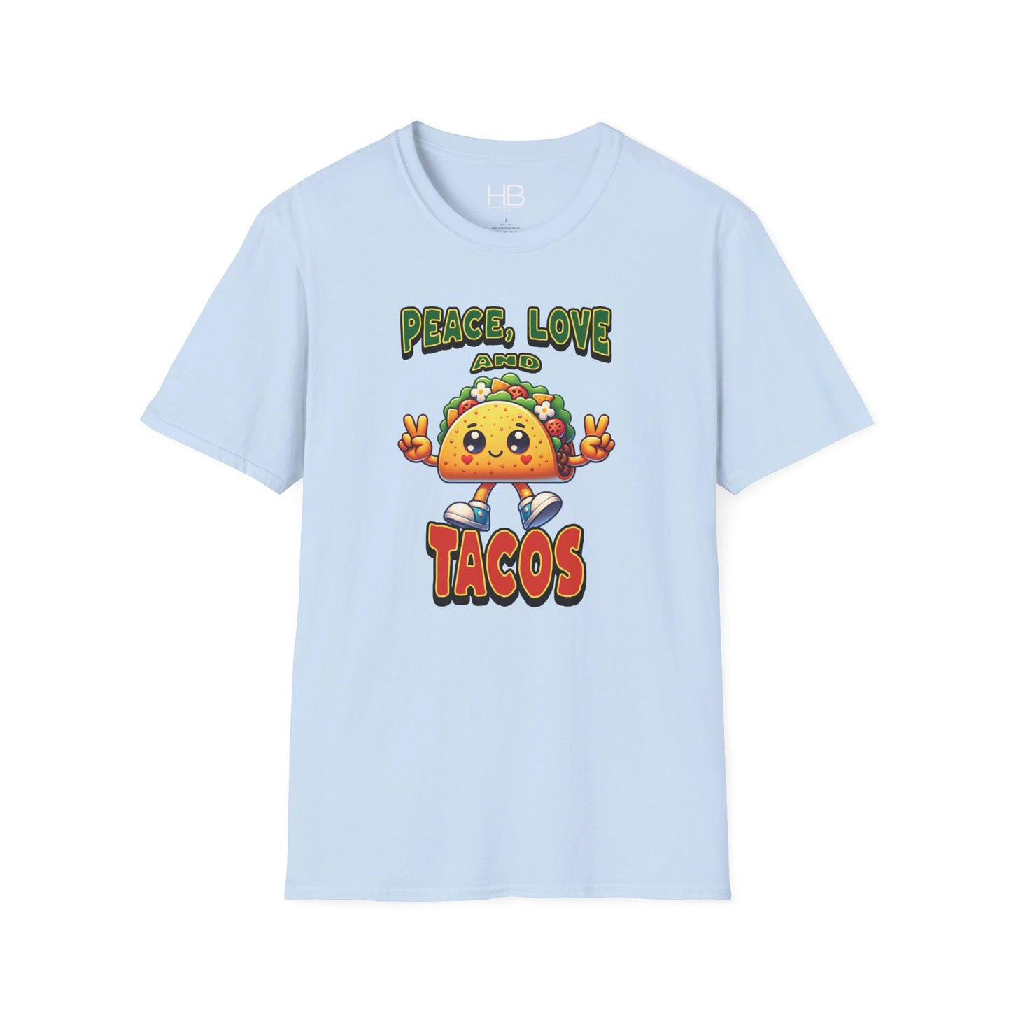 Peace Love and Tacos Unisex Softstyle T-Shirt