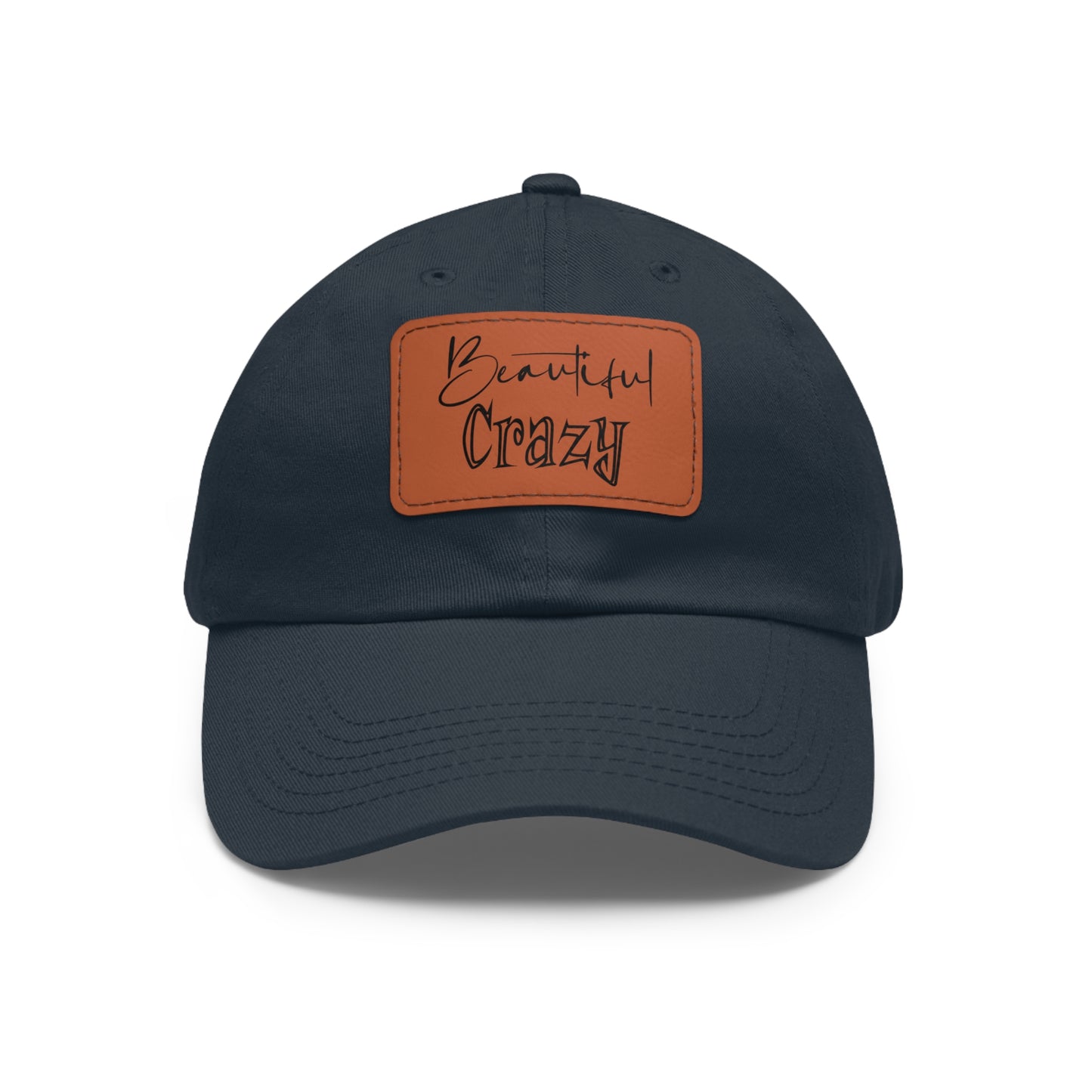 Beautiful Crazy Hat with Leather Patch (Rectangle)