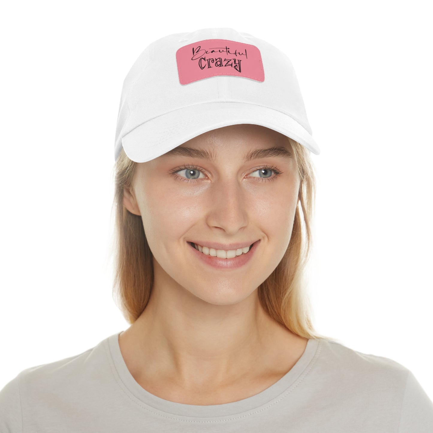 Beautiful Crazy Hat with Leather Patch (Rectangle)