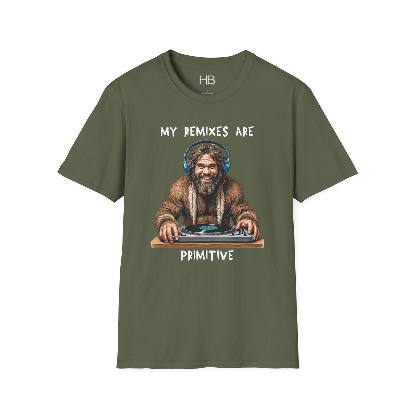 Caveman DJ Unisex Softstyle T-Shirt
