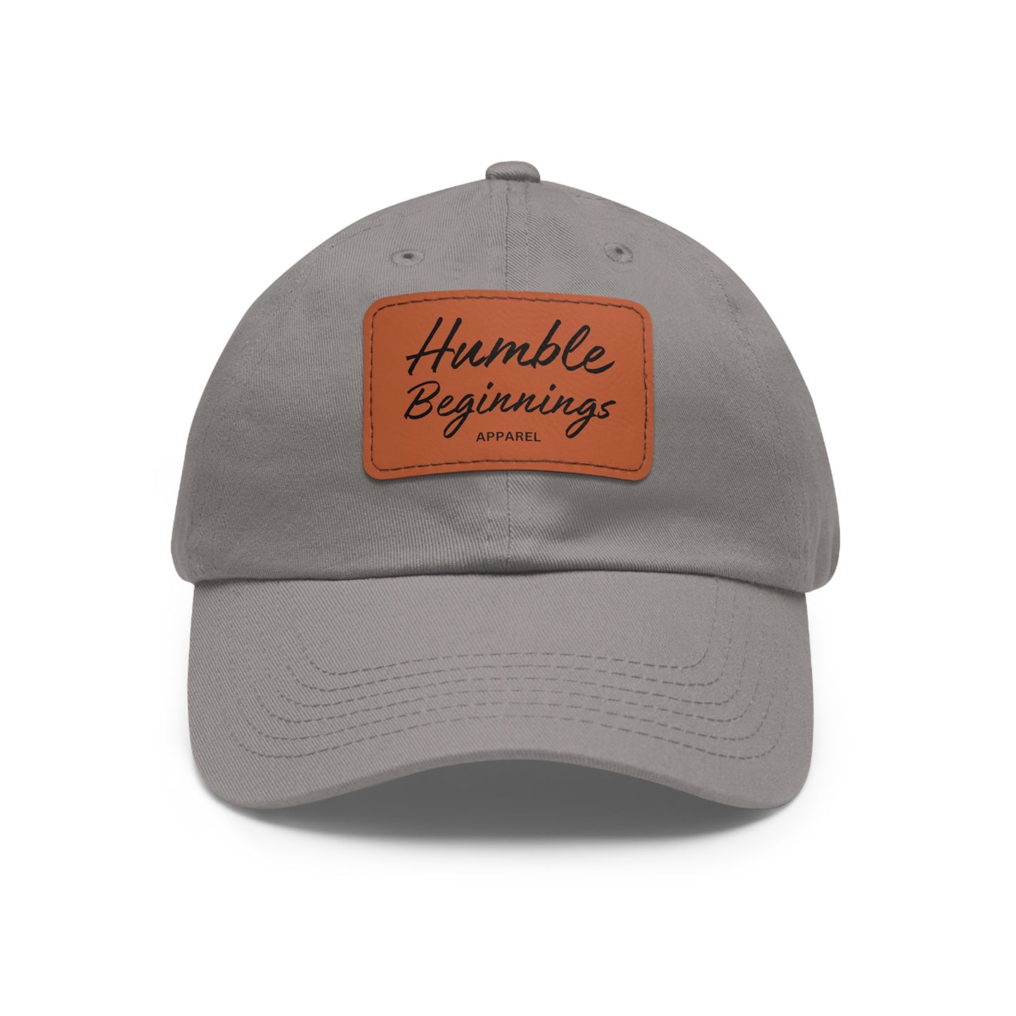 Humble Beginnings Hat with Leather Patch (Rectangle)
