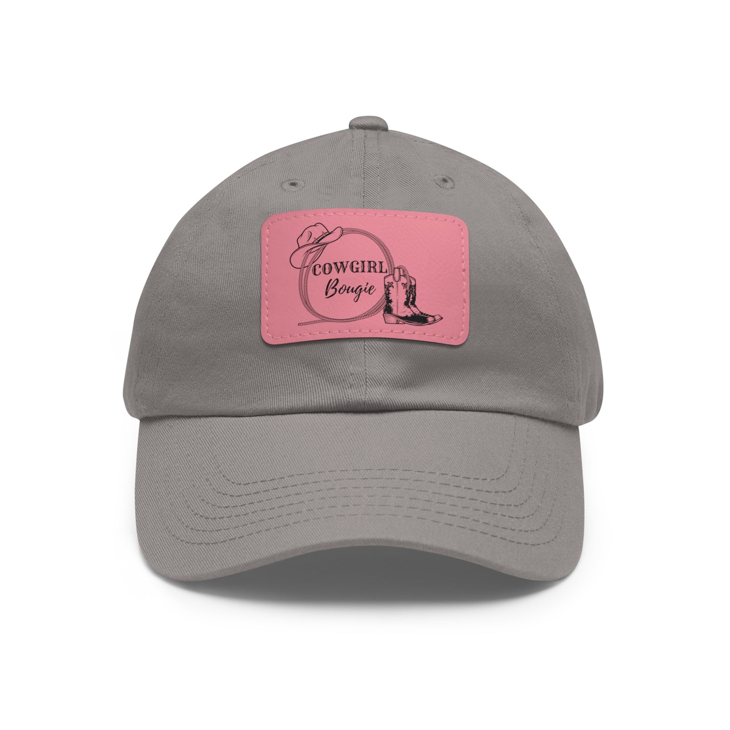 Cowgirl Bougie Hat with Leather Patch (Rectangle)