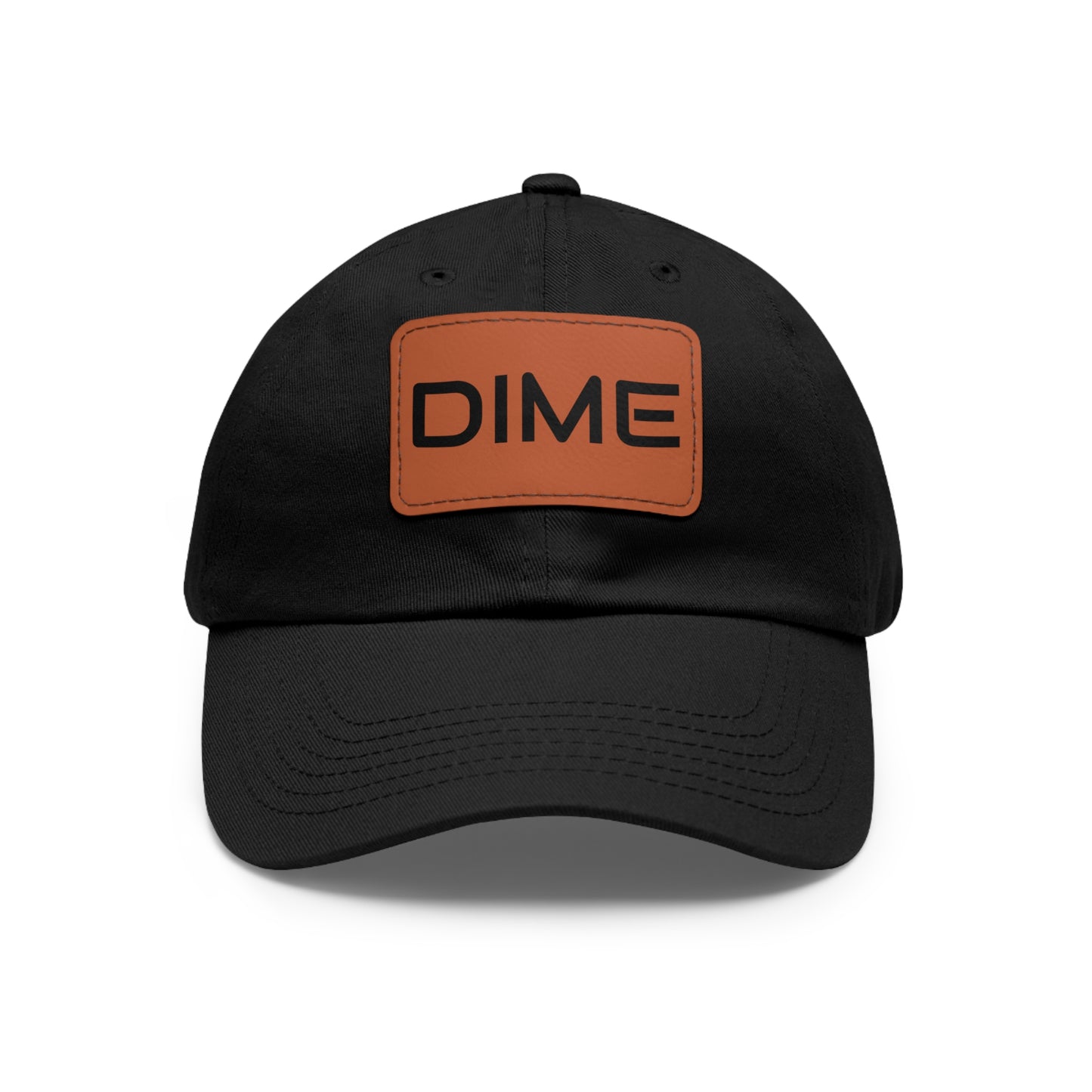 Dime Hat with Leather Patch (Rectangle)