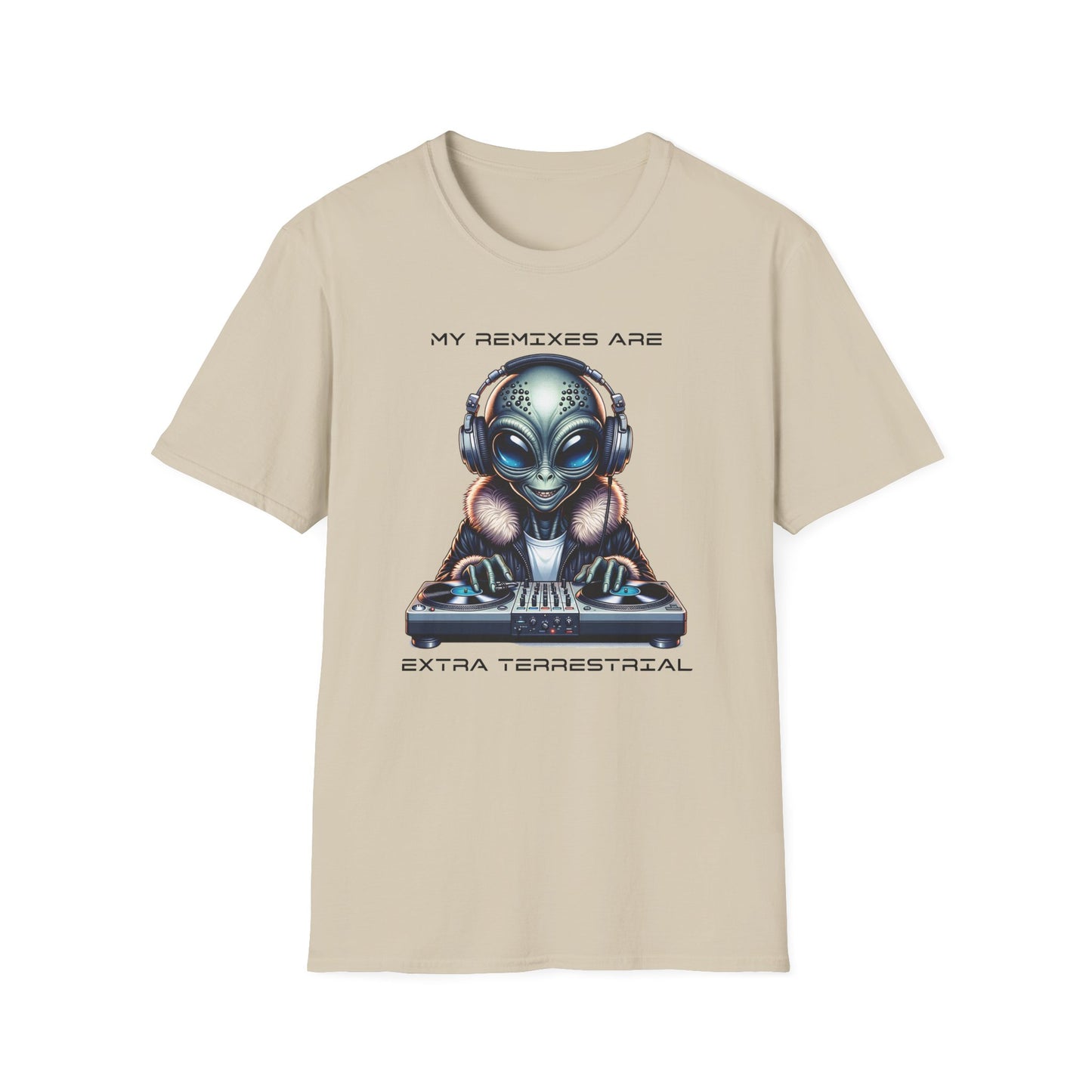 Alien DJ Unisex Softstyle T-Shirt