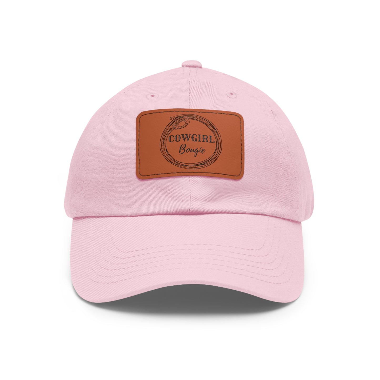 Cowgirl Bougie Lasso Logo Hat with Leather Patch (Rectangle)