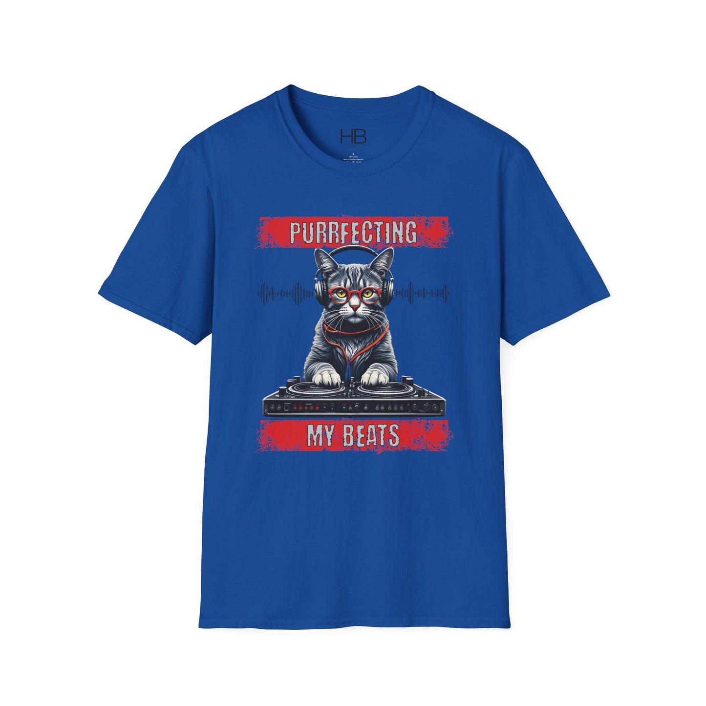 Purrfecting My Beats Unisex Softstyle T-Shirt