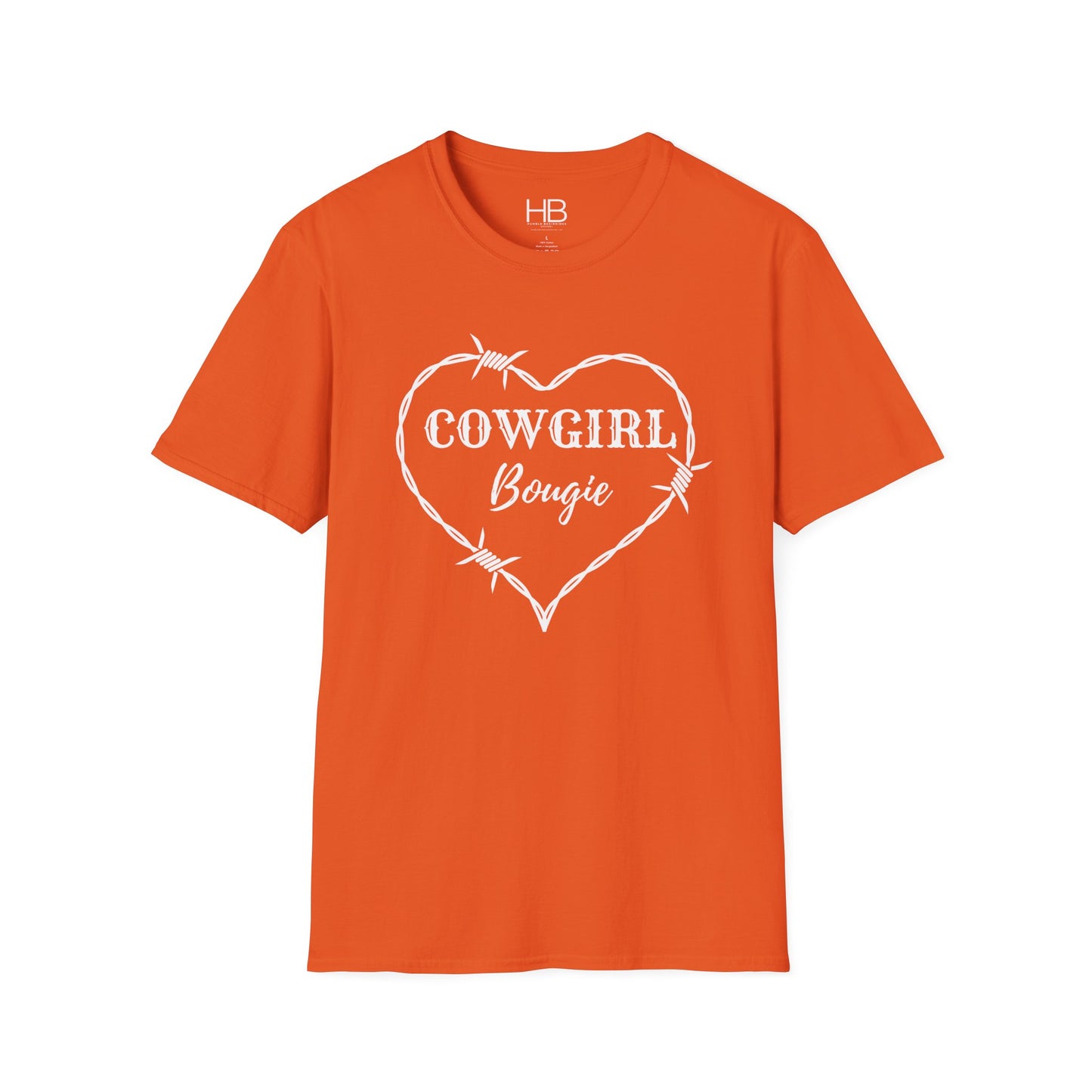 Cowgirl Bougie Barbed Wire Heart Unisex Softstyle T-Shirt