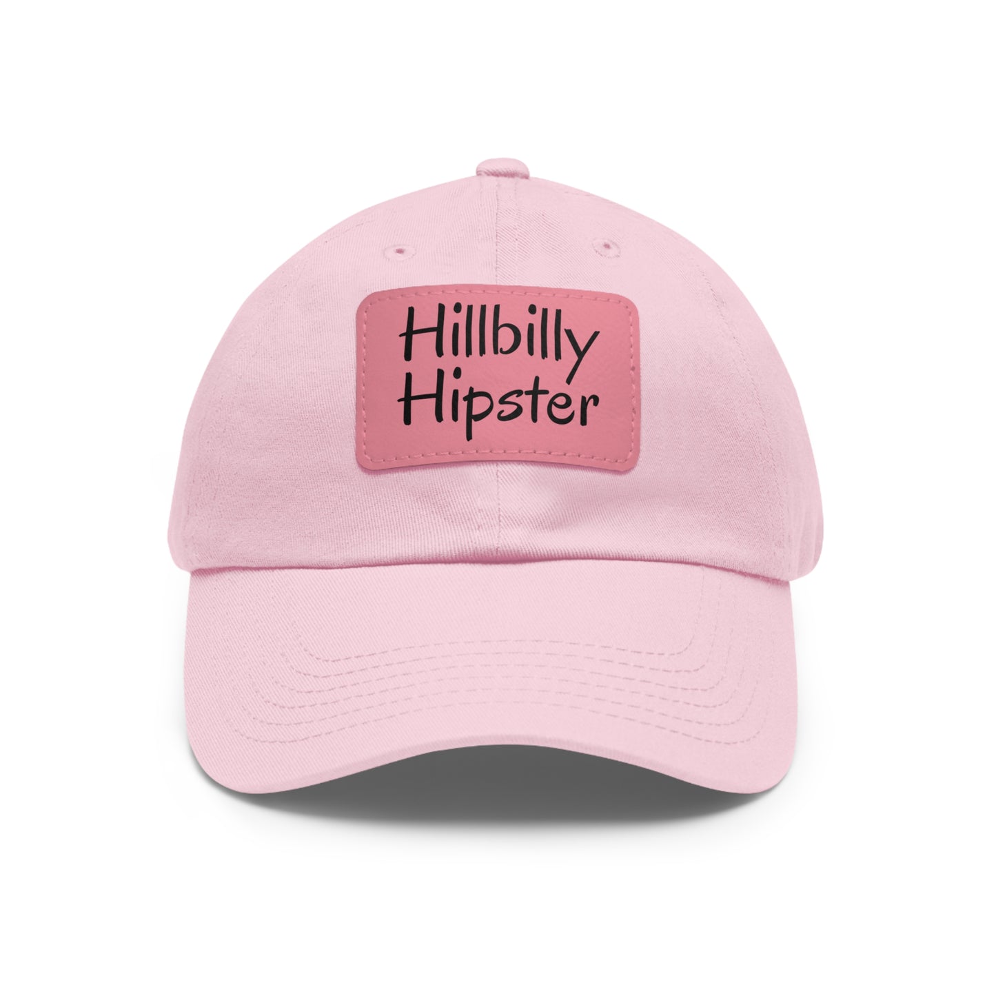 Hillbilly Hipster Hat with Leather Patch (Rectangle)