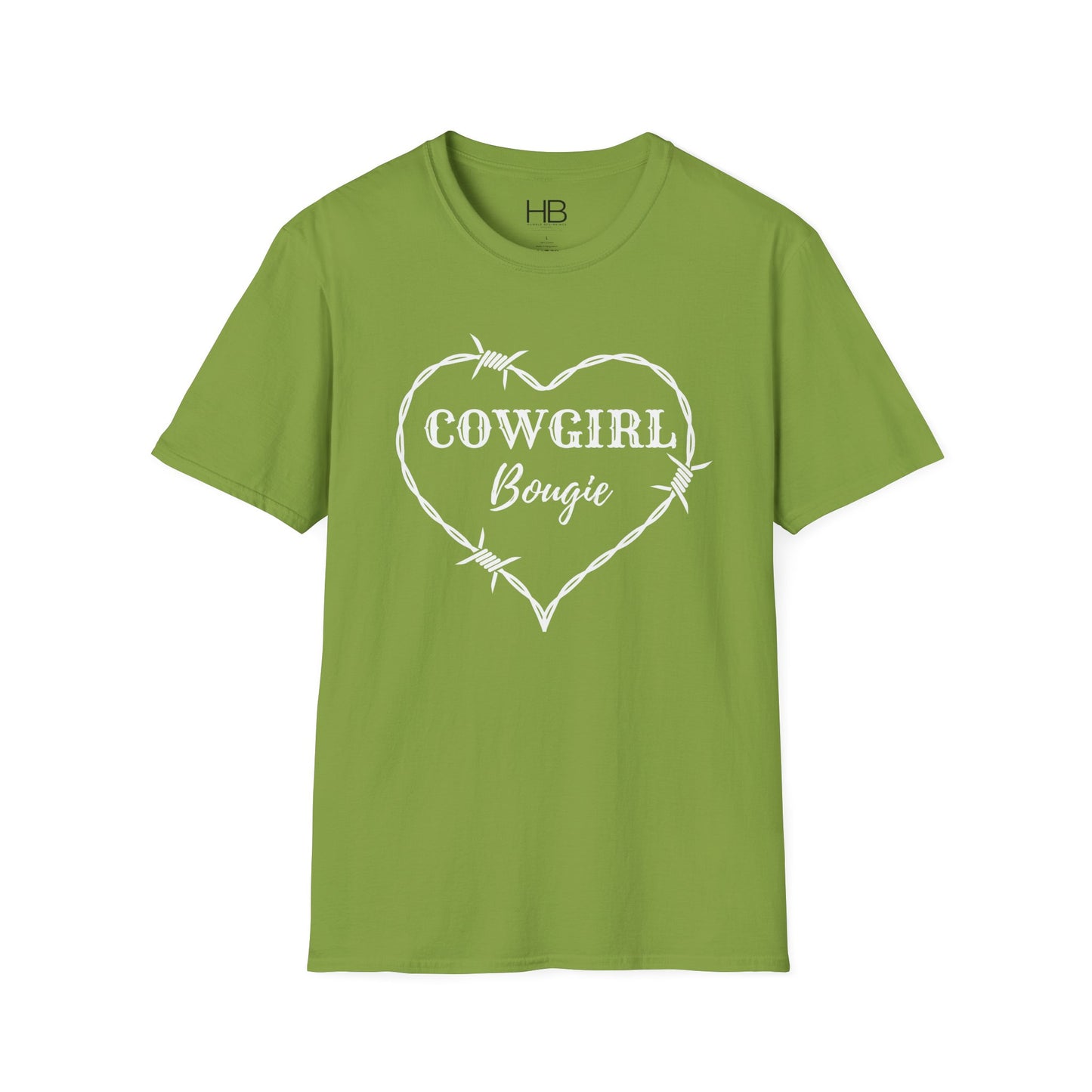 Cowgirl Bougie Barbed Wire Heart Unisex Softstyle T-Shirt