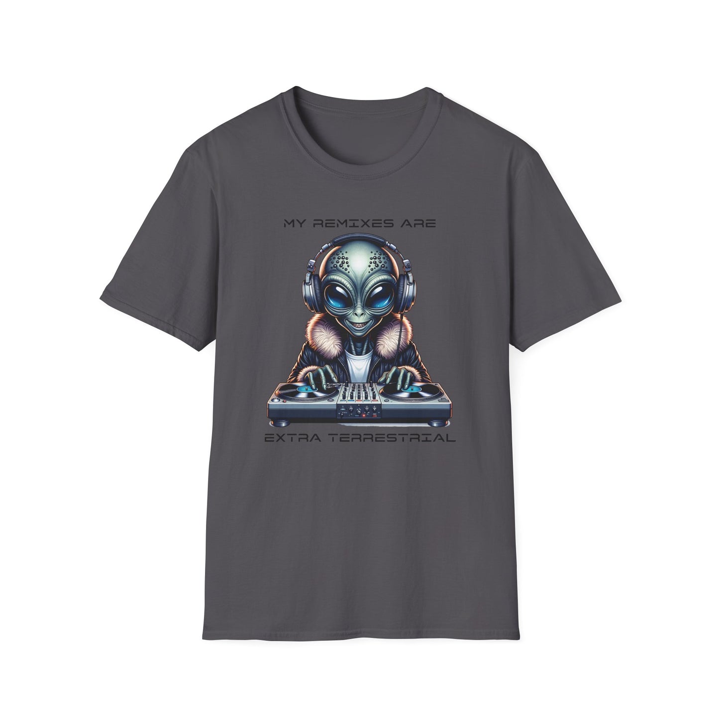 Alien DJ Unisex Softstyle T-Shirt