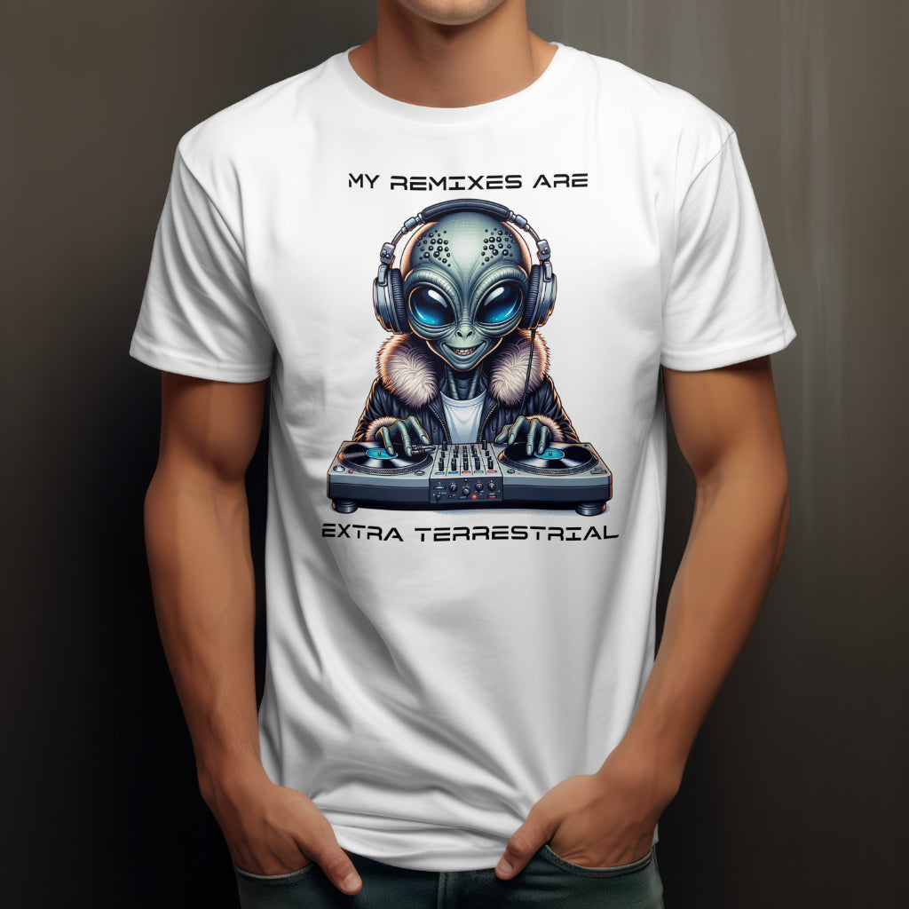 Alien DJ Unisex Softstyle T-Shirt