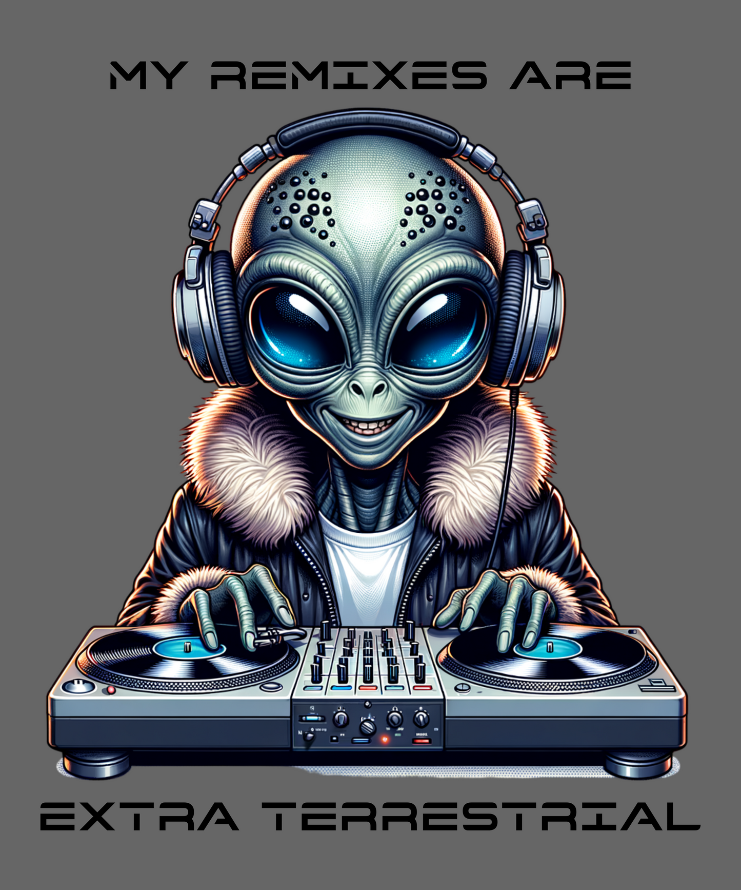Alien DJ Unisex Softstyle T-Shirt