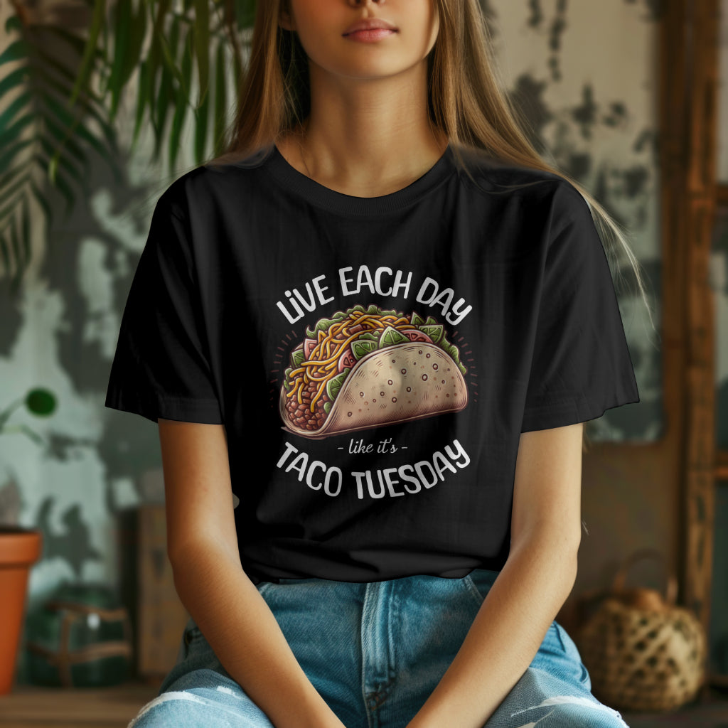 Live Each Day Like It's Taco Tuesday Unisex Softstyle T-Shirt