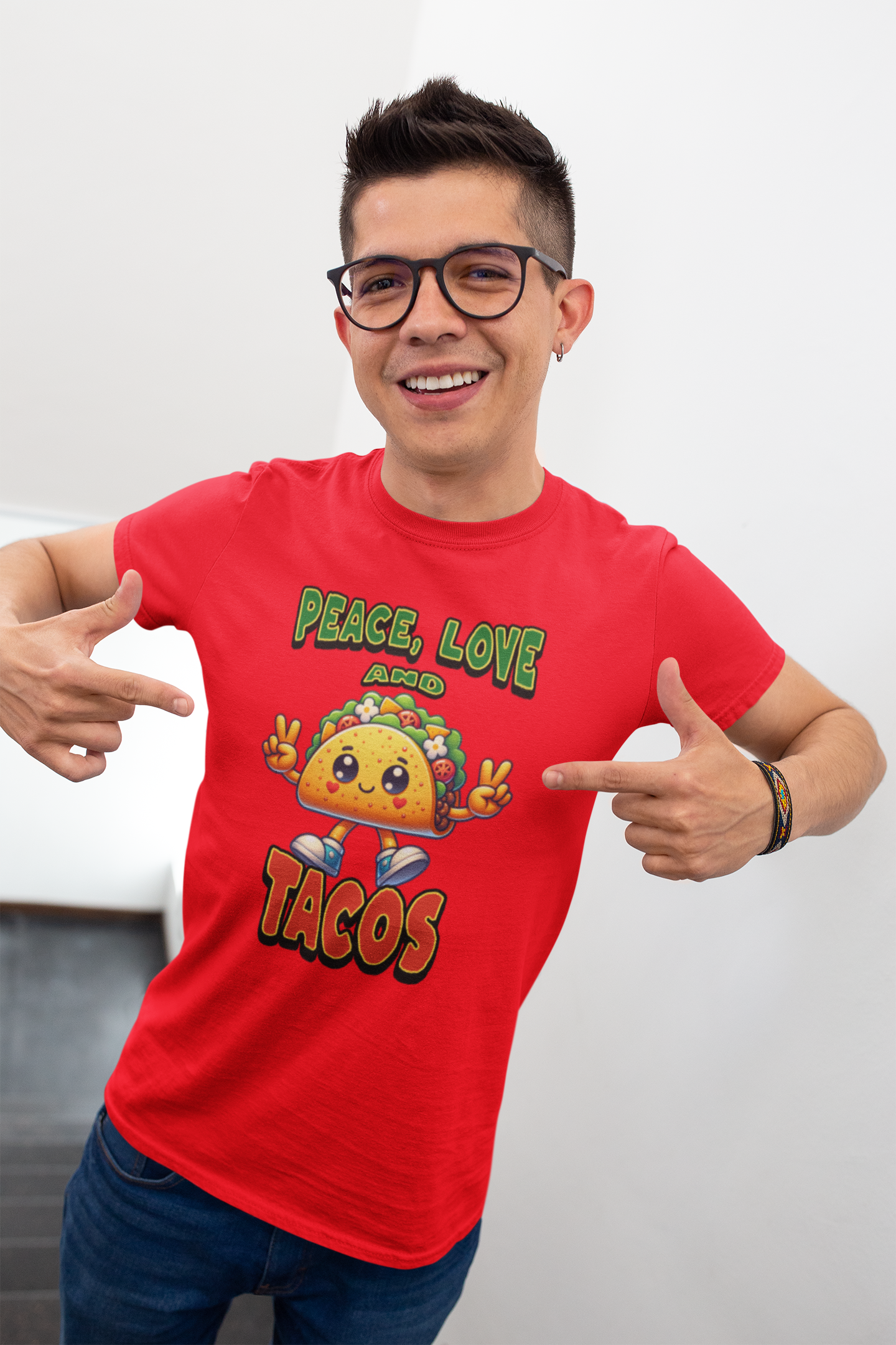 Peace Love and Tacos Unisex Softstyle T-Shirt