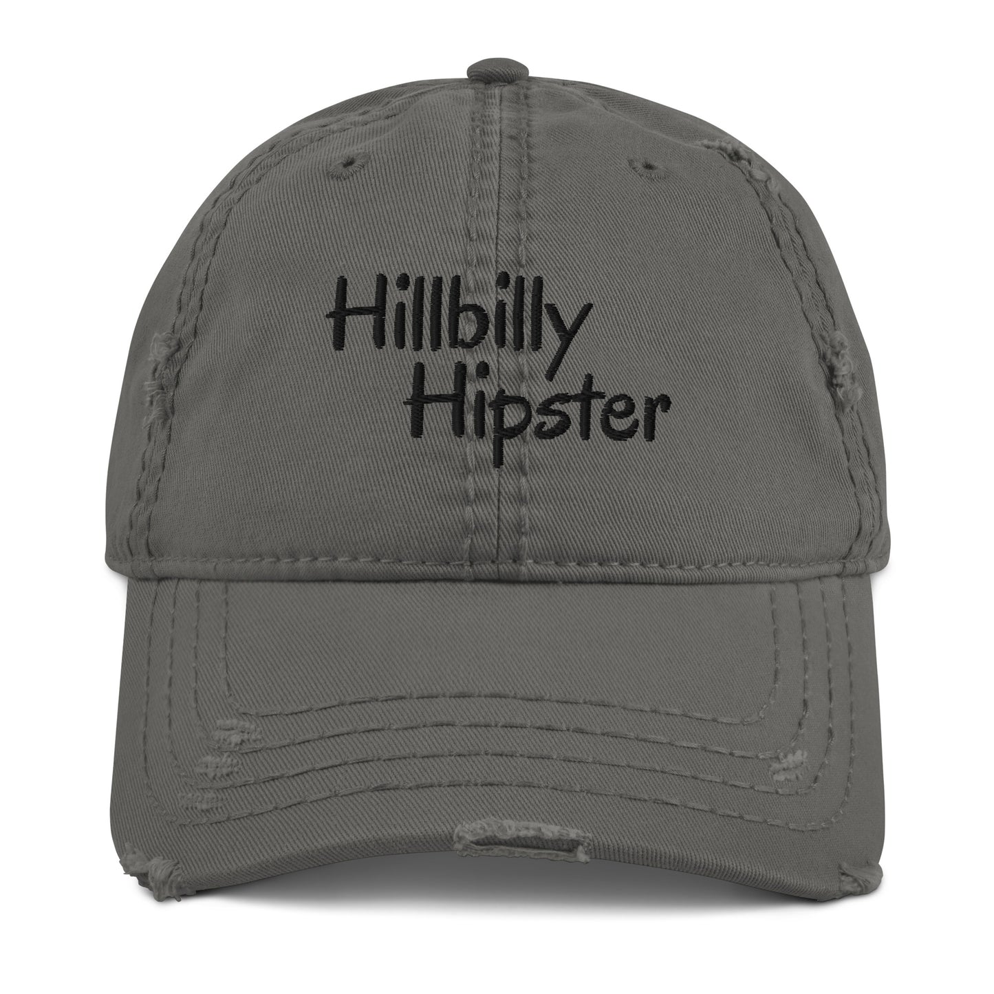 Hillbilly Hipster Distressed Dad Hat