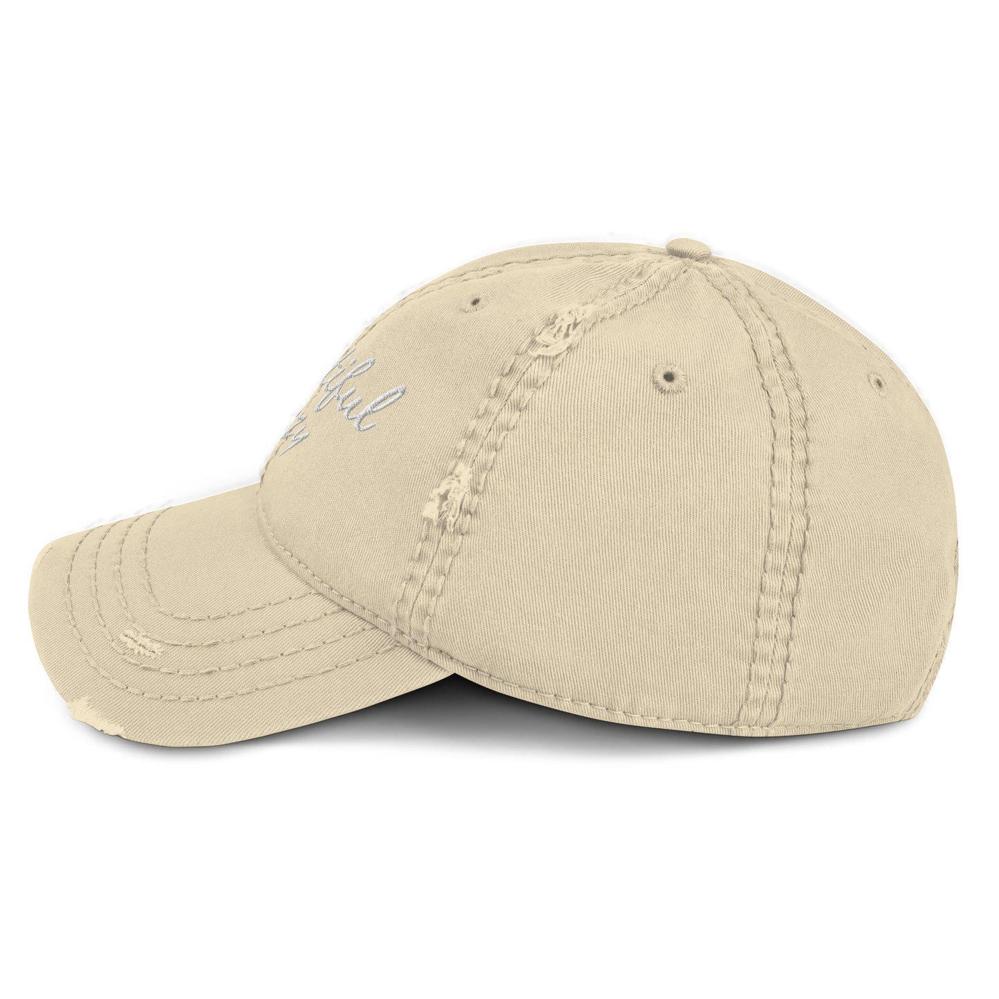 Beautiful Crazy Distressed Dad Hat