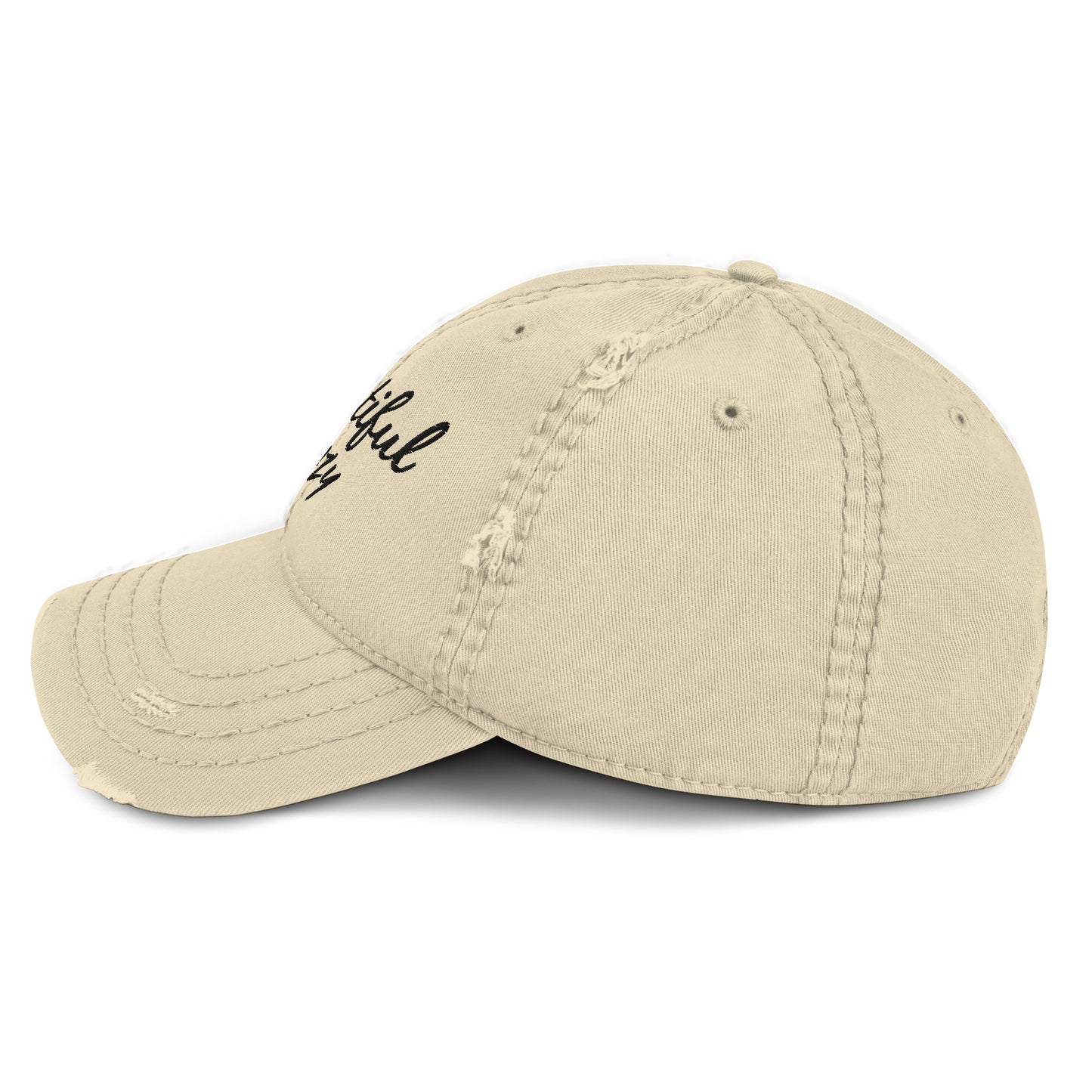 Beautiful Crazy Distressed Dad Hat