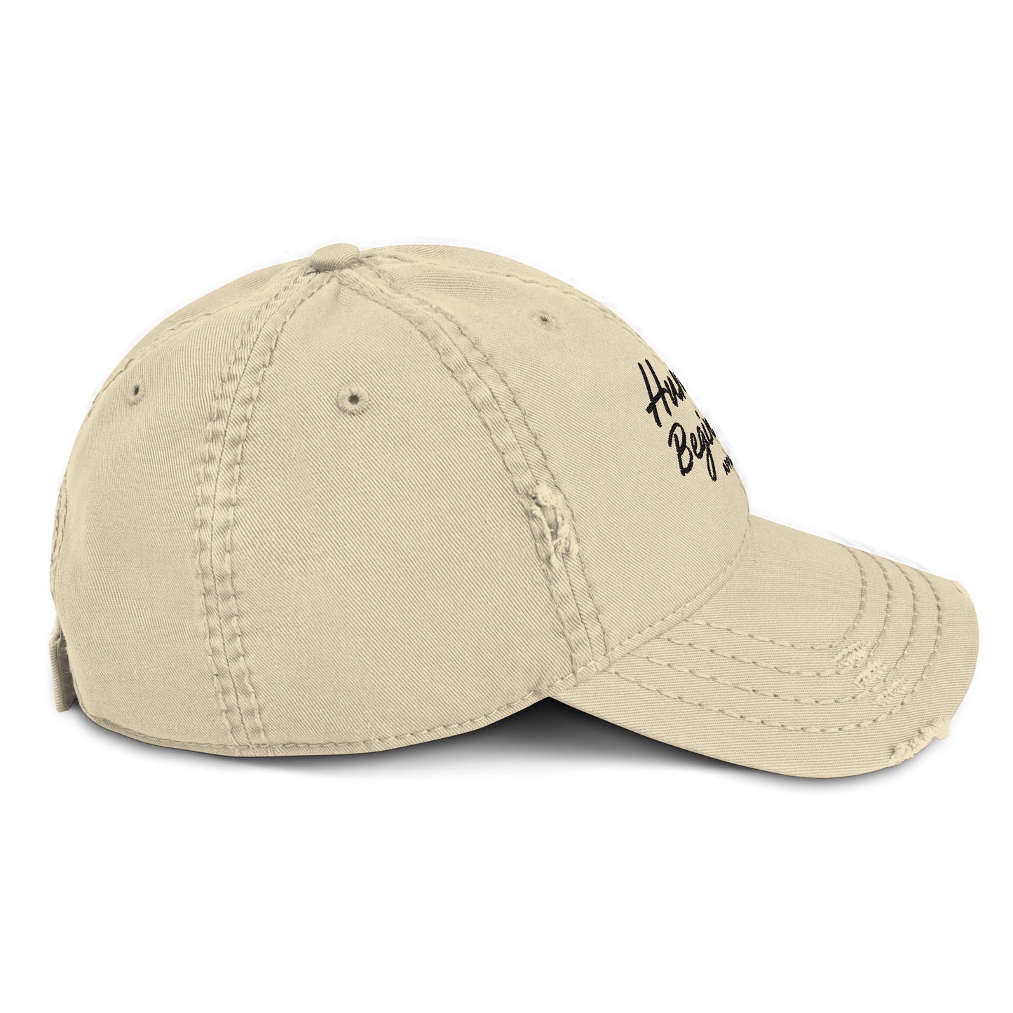 Humble Beginnings Distressed Dad Hat