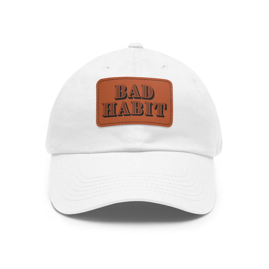 Bad Habit Hat with Leather Patch (Rectangle)