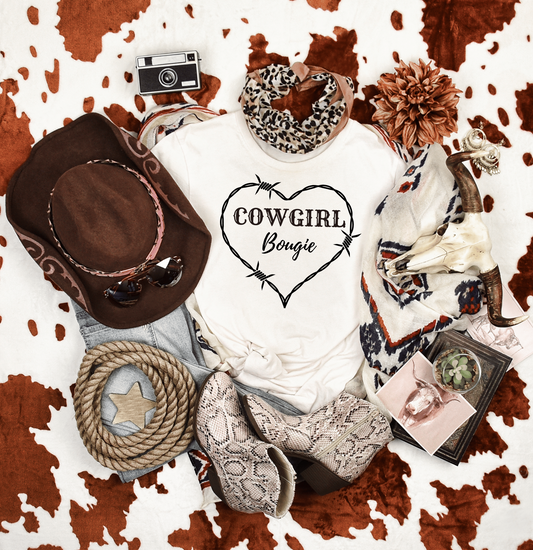 Cowgirl Bougie Barbed Heart Unisex Softstyle T-Shirt