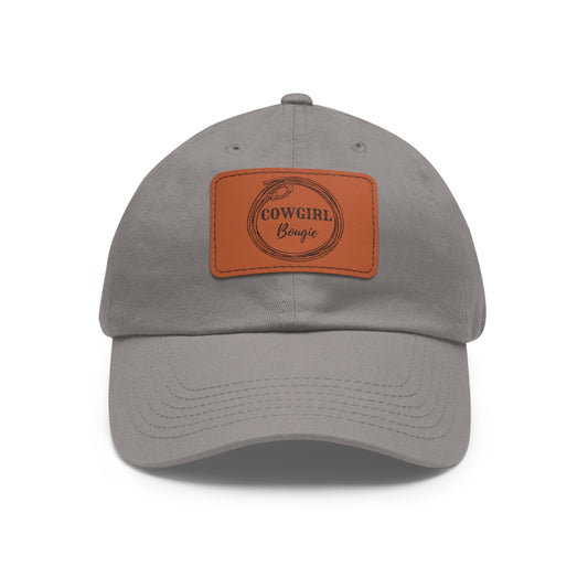 Cowgirl Bougie Lasso Logo Hat with Leather Patch (Rectangle)