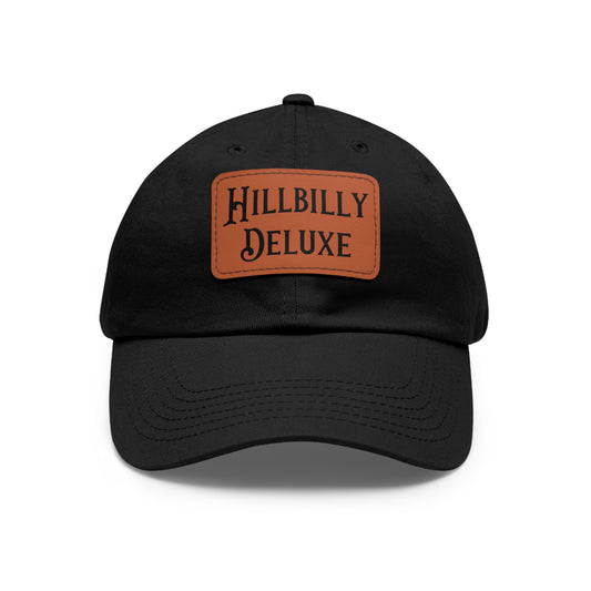 Hillbilly Deluxe Hat with Leather Patch (Rectangle)