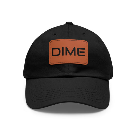 Dime Hat with Leather Patch (Rectangle)