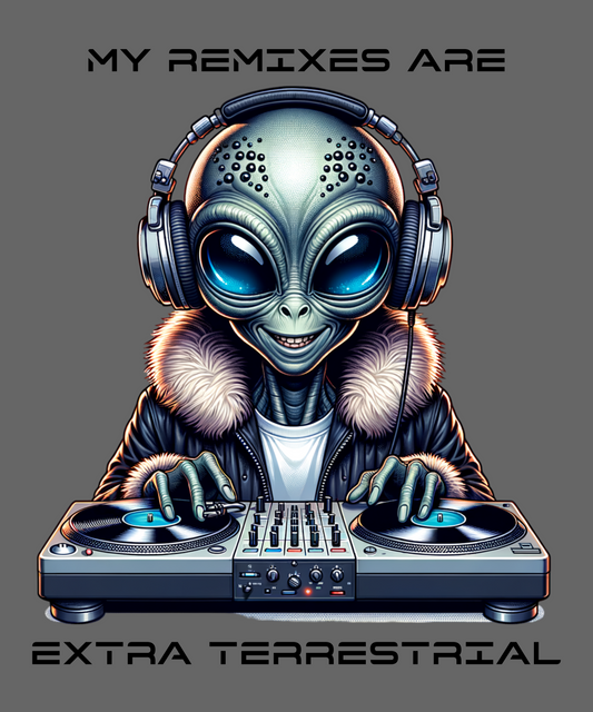 Alien DJ Unisex Softstyle T-Shirt