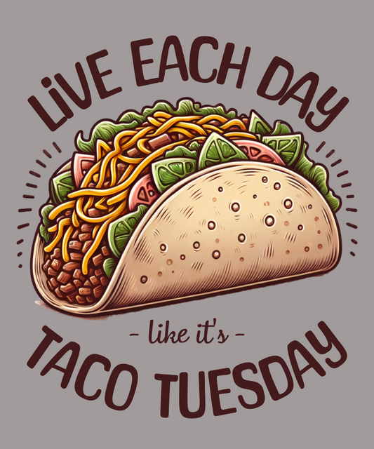 Live Each Day Like It's Taco Tuesday Unisex Softstyle T-Shirt