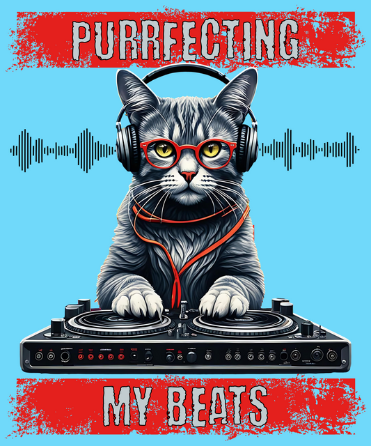 Purrfecting My Beats Unisex Softstyle T-Shirt